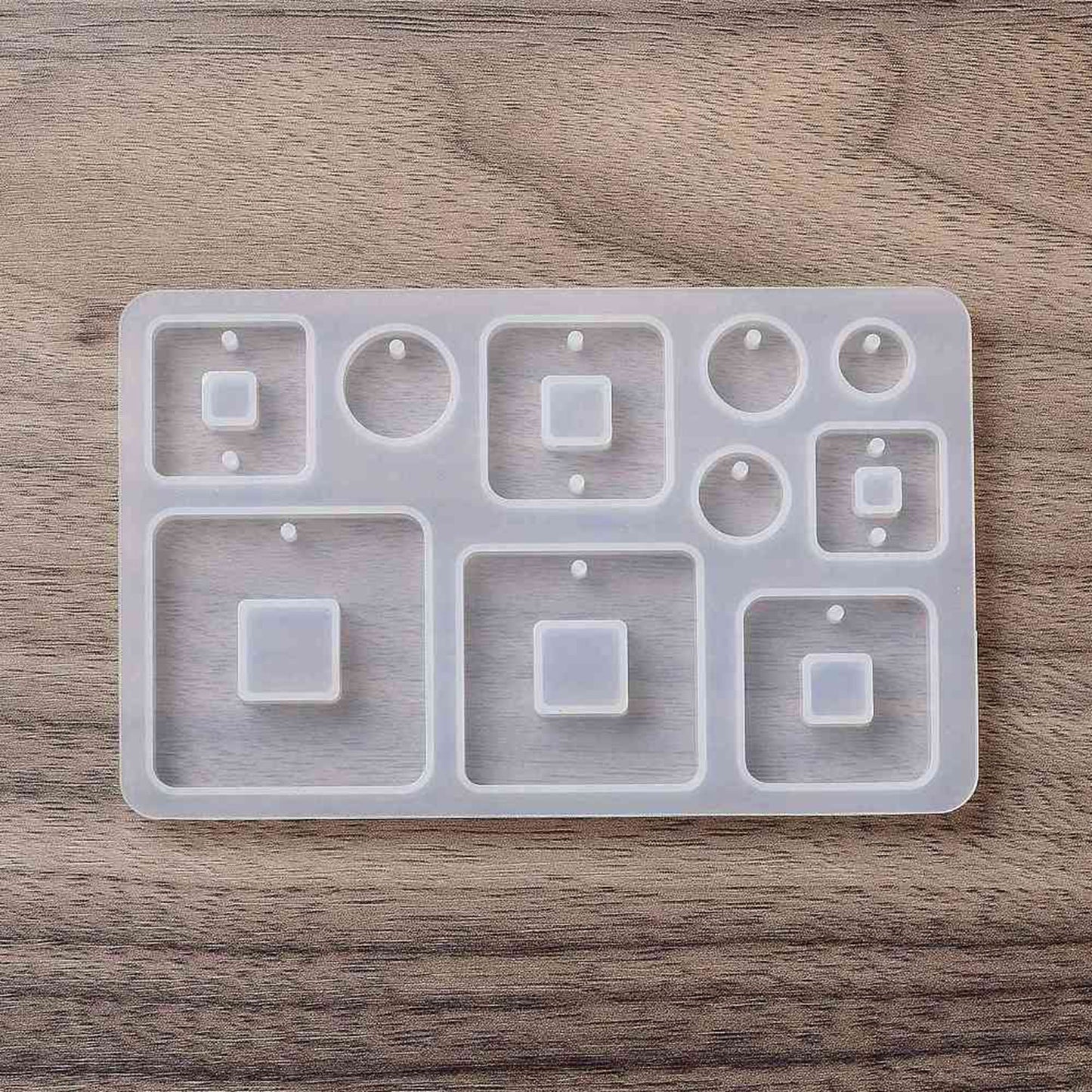 Square Flat Earrings Silicone Mould, Square Pendant Epoxy Resin Pendant Mold, Square UV Resin Mold, Resin Supplies