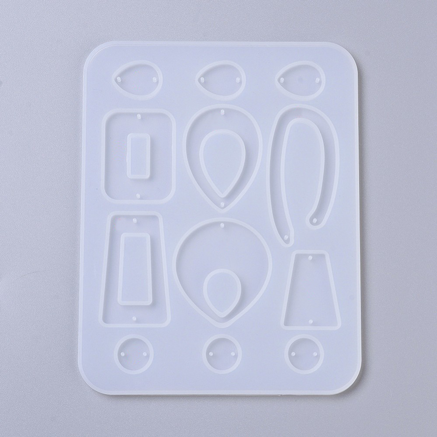 Geometric Shapes Earring Silicone Mould, Pendant and Earrings Epoxy Resin Pendant Mold, Statement Jewellery Polymer Clay Tool, UV Resin Mold