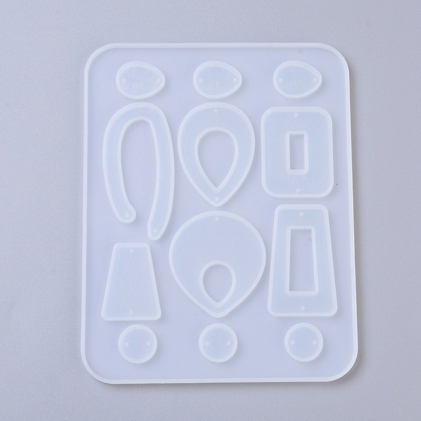 Geometric Shapes Earring Silicone Mould, Pendant and Earrings Epoxy Resin Pendant Mold, Statement Jewellery Polymer Clay Tool, UV Resin Mold