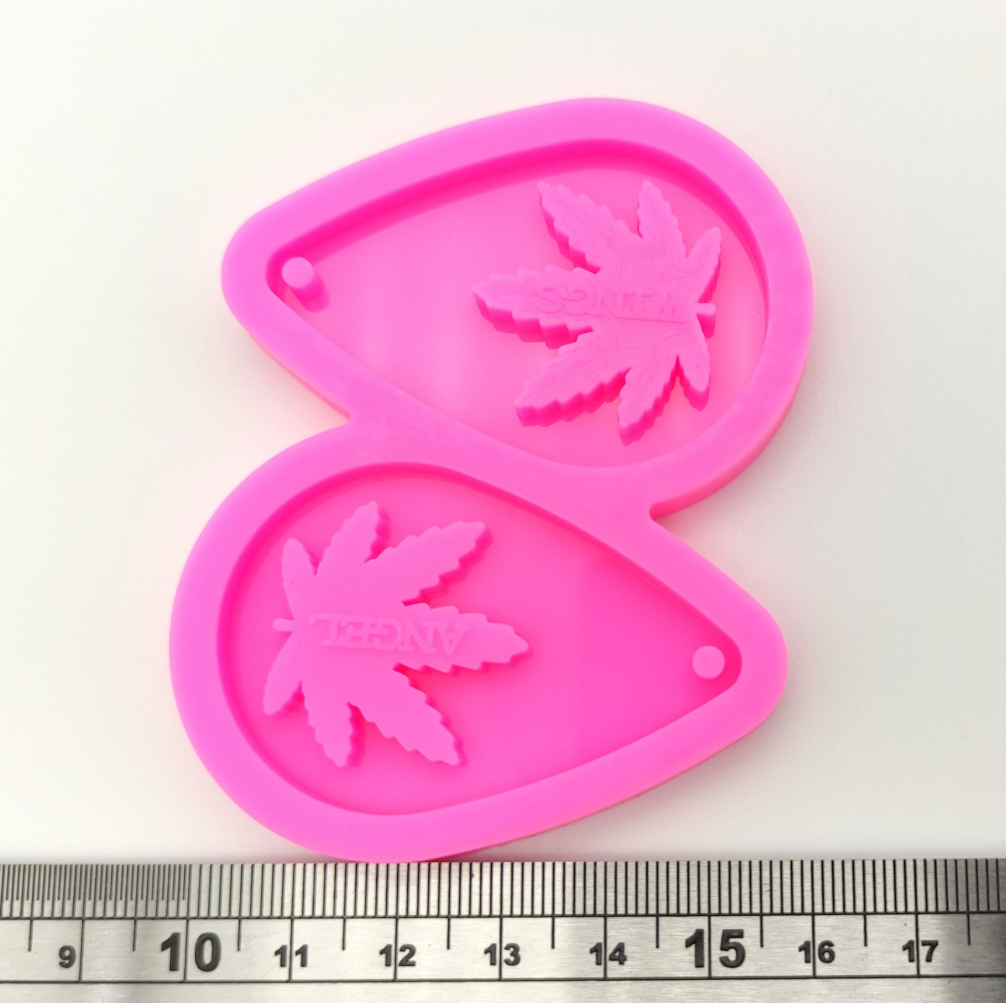Leaf Earring Silicone Mold, Epoxy Resin Hemp Leaf Pendant Mould, Pot Earring Silicone Mold