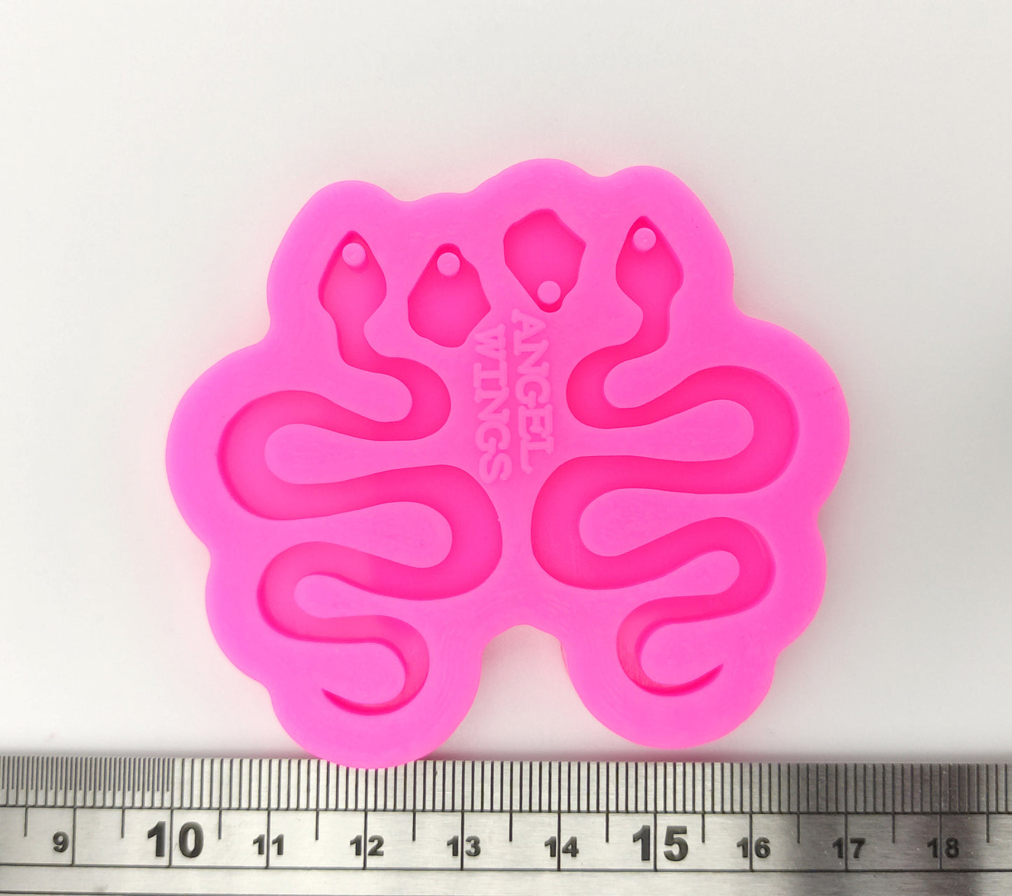 Snake Shape Earring Silicone Mold, Epoxy Resin Pendant Mould, Snake Earrring Mold
