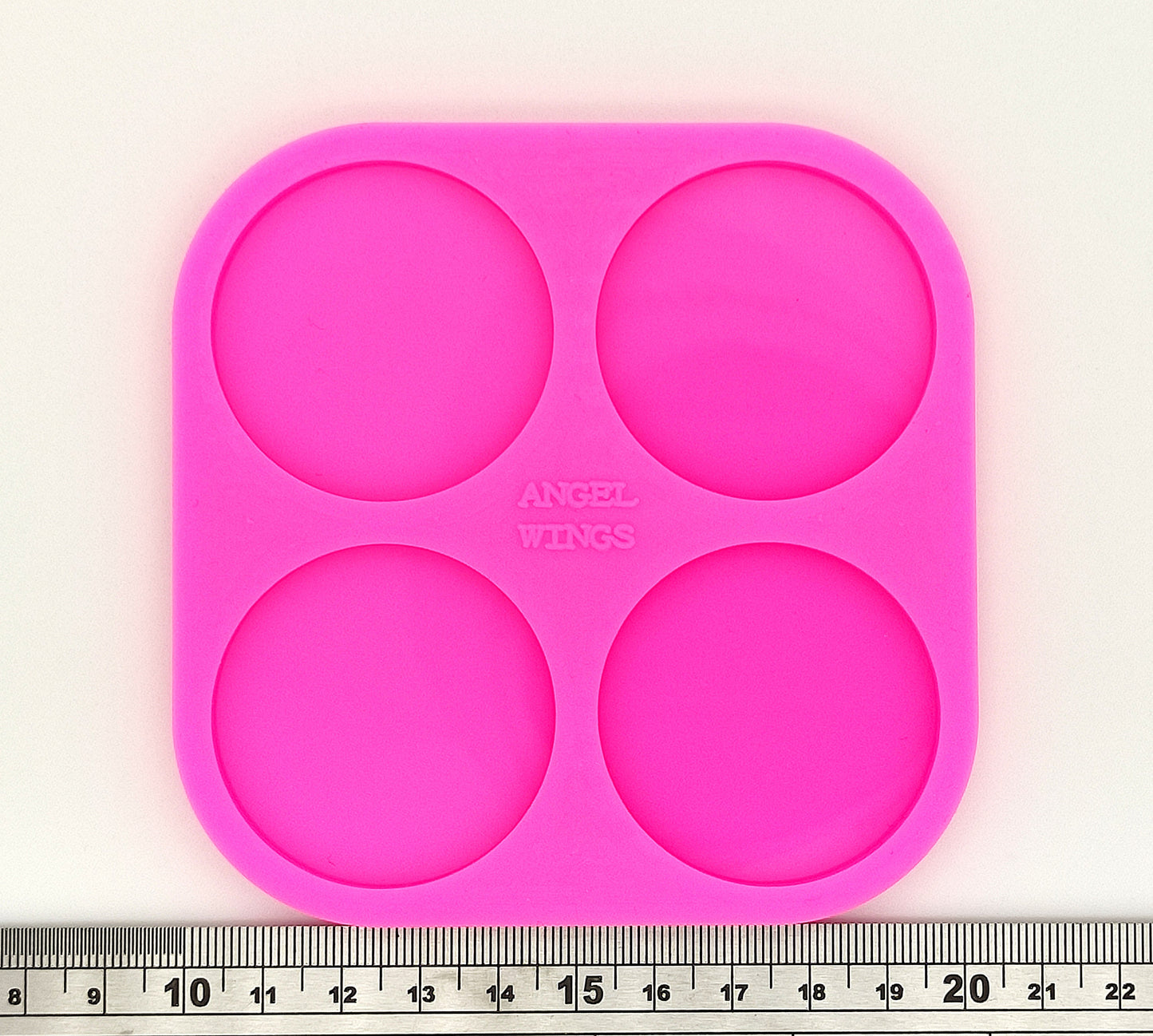 Circle Shape Silicone Mould, Epoxy Resin Pendant Mold, 3.8 cm diameter for each circle