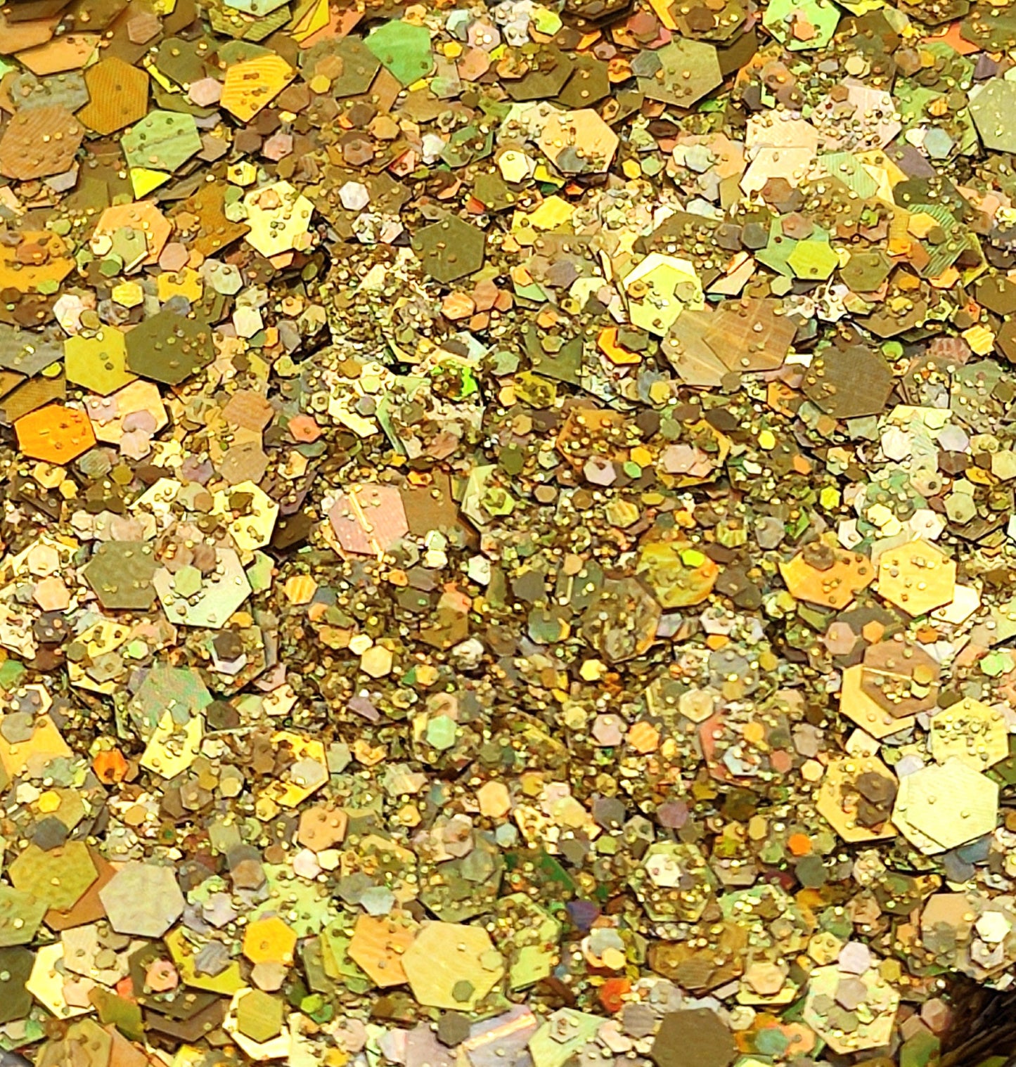 Holographic Gold Chunky Glitter Mix, Resin Supplies, Nail Art Glitter, Craft Supplies