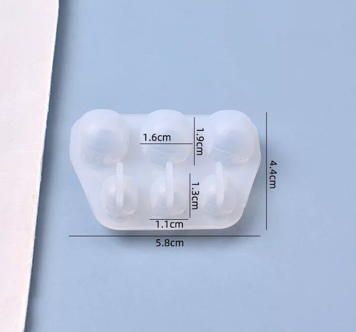 Skull Beads Silicone Mould, Skull Earring Epoxy Resin Pendant Mold, Skull Earring Jewellery Polymer Clay Tool, Skull UV Resin Mold