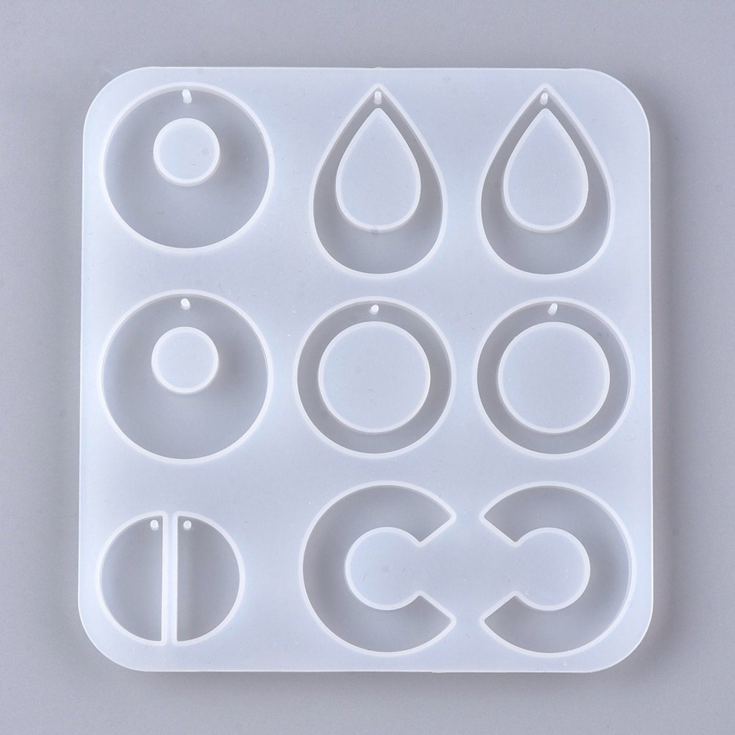 Round Shape Statement Earring Silicone Mould, Retro Earring Epoxy Resin Pendant Mold, Drop Jewellery Polymer Clay Tool, UV Resin Mold