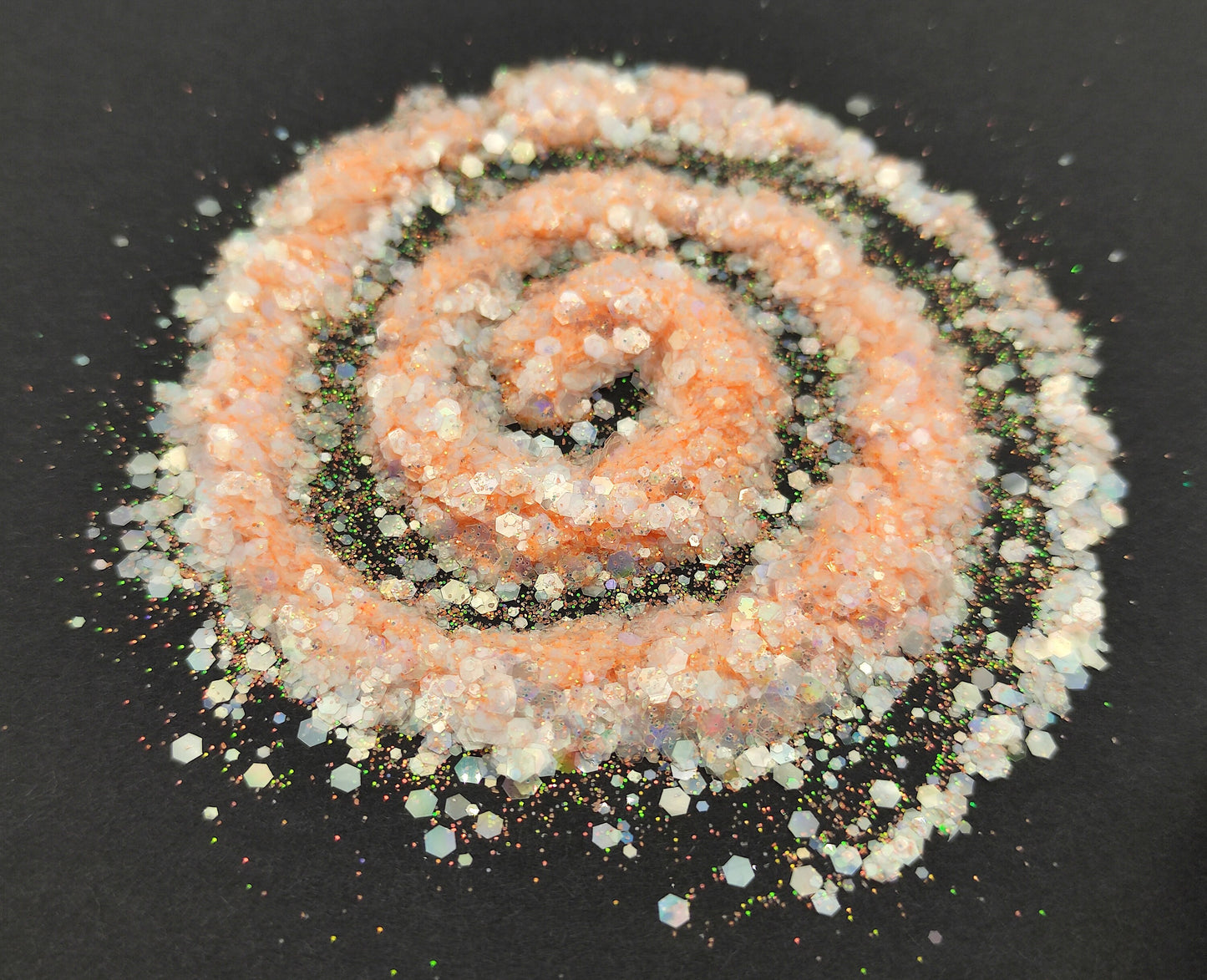 Chunky Pastel Opalescent Glitter Mix, Iridescent Light Orange, Resin Supplies, Nail Art Glitter, Craft Supplies, Slime Supplies