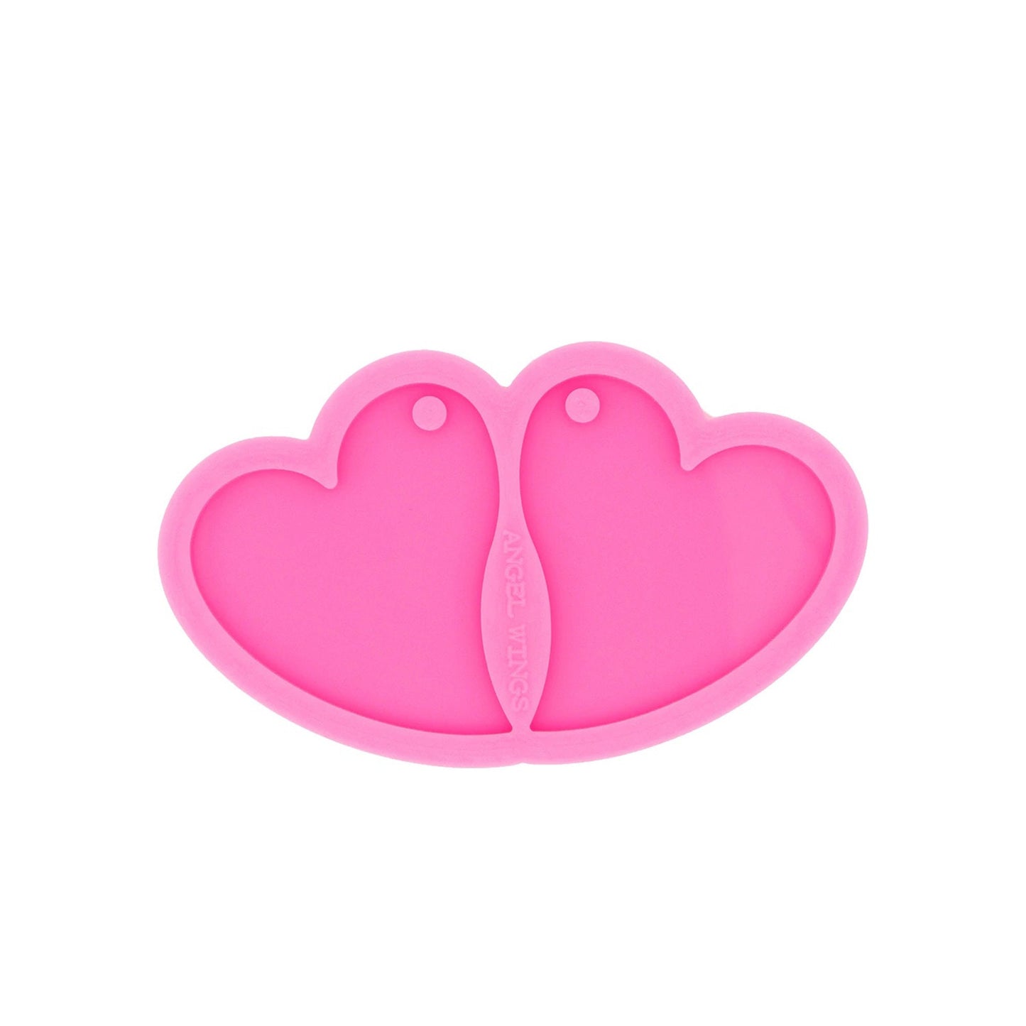 Heart Earring Silicone Mold, Epoxy Resin Pendant Mould, Big Heart Earring Mould, Pink Earring Mould, Heart Jewellery Mold, DIY Epoxy Mold