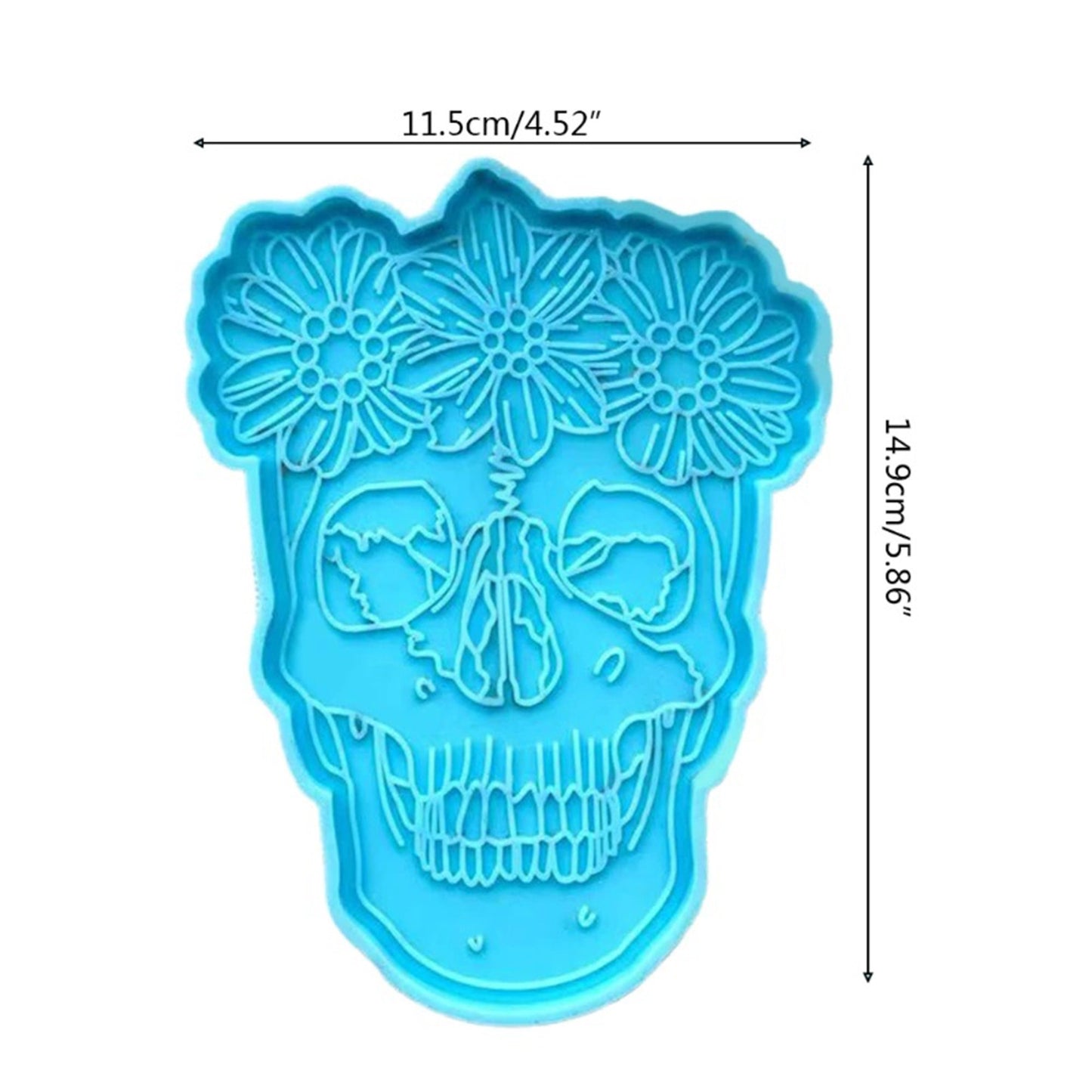 Skull Coaster Silicone Mould, Skull Tray Silicone Mold, Skull Coaster Resin Mold, Halloween Mould, Tray Mould, Resin Supplies