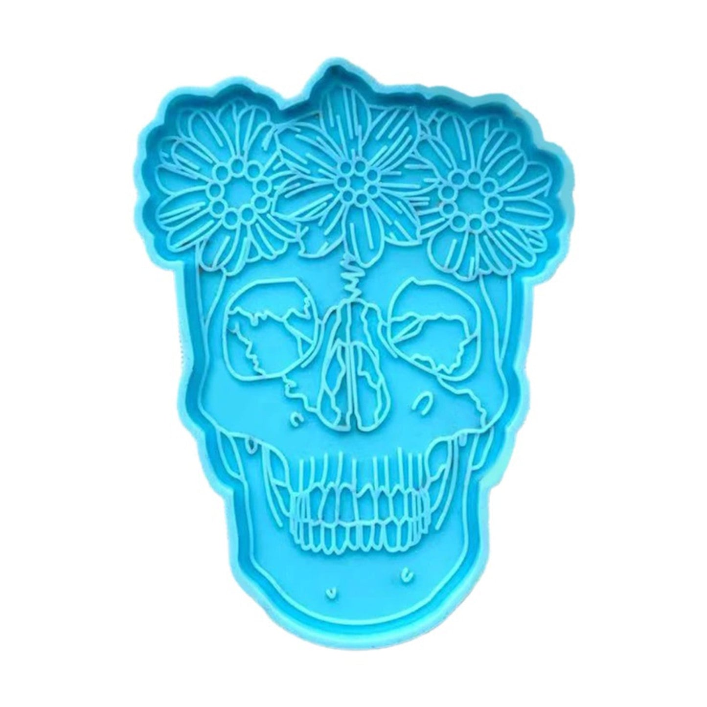 Skull Coaster Silicone Mould, Skull Tray Silicone Mold, Skull Coaster Resin Mold, Halloween Mould, Tray Mould, Resin Supplies