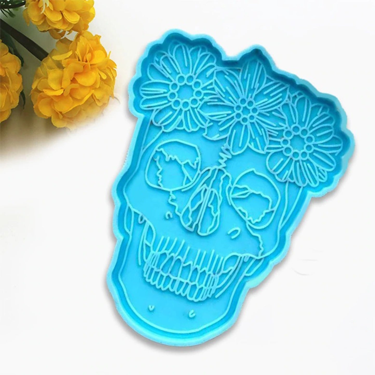 Skull Coaster Silicone Mould, Skull Tray Silicone Mold, Skull Coaster Resin Mold, Halloween Mould, Tray Mould, Resin Supplies