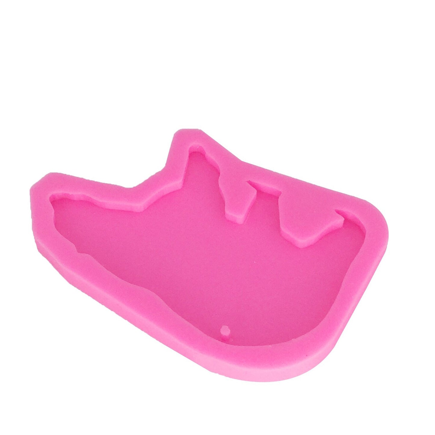 Polar Bear Keychain Silicone Mould, Epoxy Resin Pendant Mold, Polar Bear Mold, Animal Craft Mold, Polymer Clay Mold, Shiny Keychain Mold