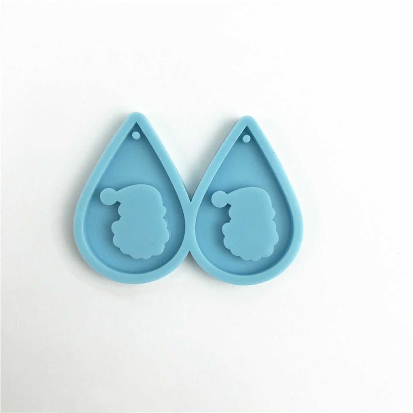 Santa Claus Earring Silicone Mold, Santa Epoxy Resin Earring Mold, Christmas Jewellery Mould, Santa Winter Mold, Resin Supplies