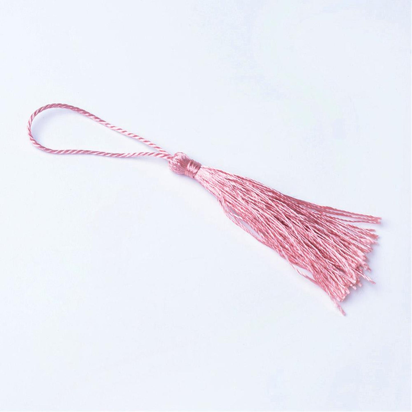 10 pcs Dusky Pink Bookmark Tassels, Silky Craft Tassels, Decorative Tassel Sewing, Tassle for Resin Bookmarks
