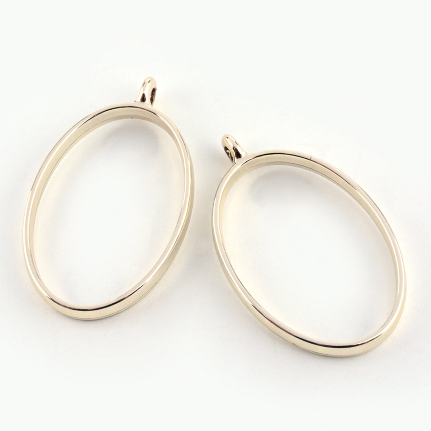 10 pcs Open Back Oval Resin Bezel Jewellery pendant