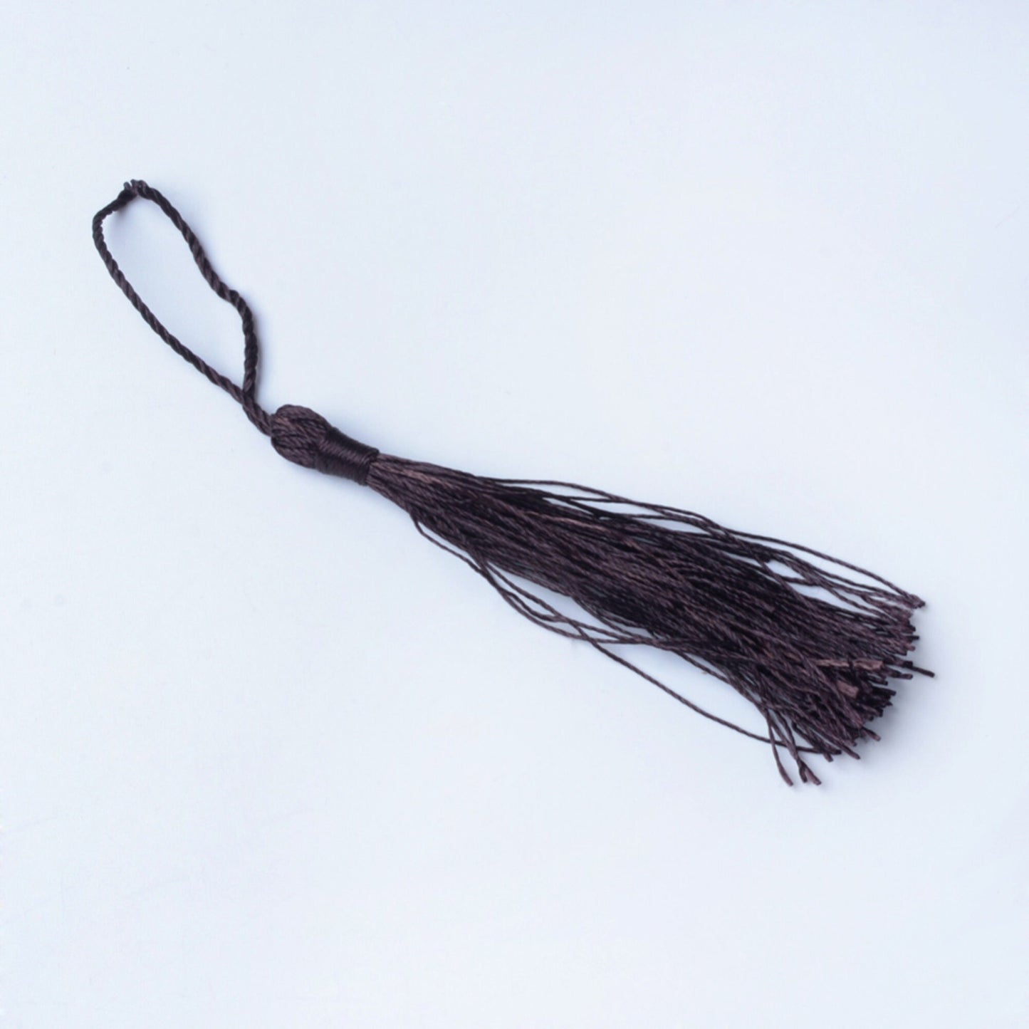 10 pcs Dark Brown Bookmark Tassels, Silky Craft Tassels, Decorative Tassel Sewing, Tassle for Resin Bookmarks