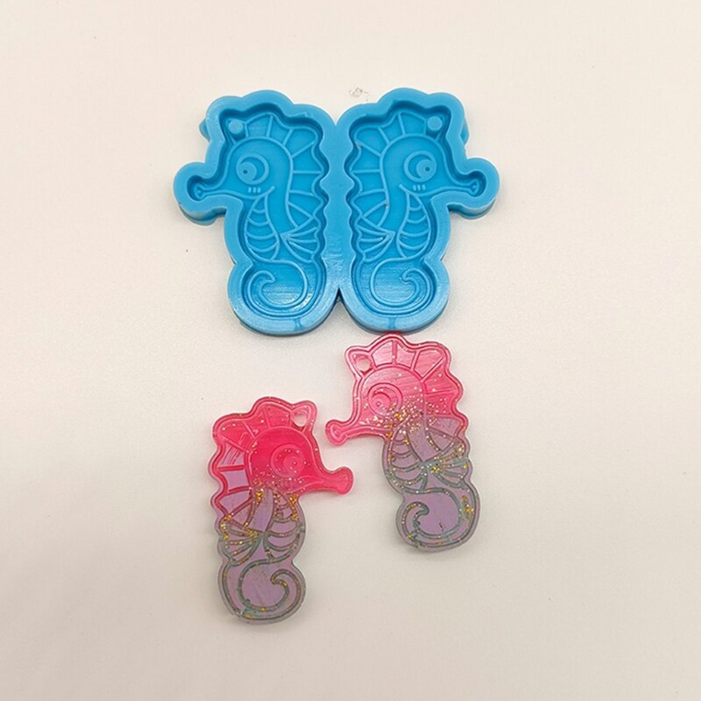 Seahorse Earring Silicone Mould, Epoxy Resin Pendant Mould, Sealife Earrring Mold, Sea Horse Resin Silicone Mold, Resin Supplies