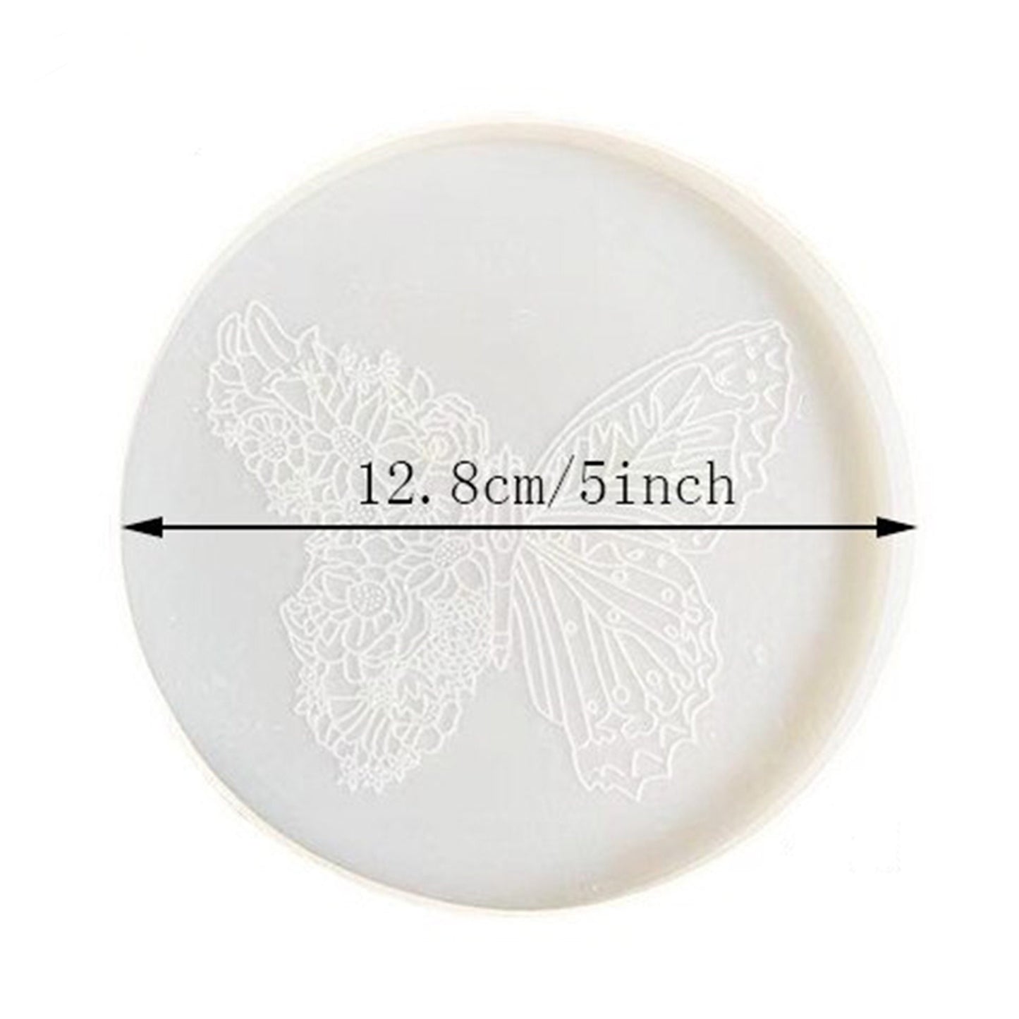 Butterfly Coaster Silicone Mould, Coaster Silicone Molds, Butterfly Flowers Cup Mat Silicone Mold, Butterfly Coaster Mold, Resin Supplies