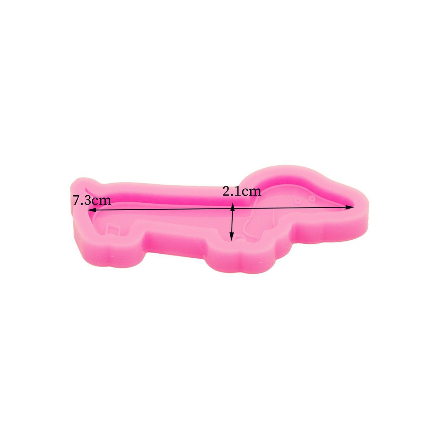 Sausage Dog Keychain Silicone Mould, Epoxy Resin Pendant Mold, Dachshund Dog Keychain Mold, Polymer Clay Jewellery Mold, Shiny Keychain Mold