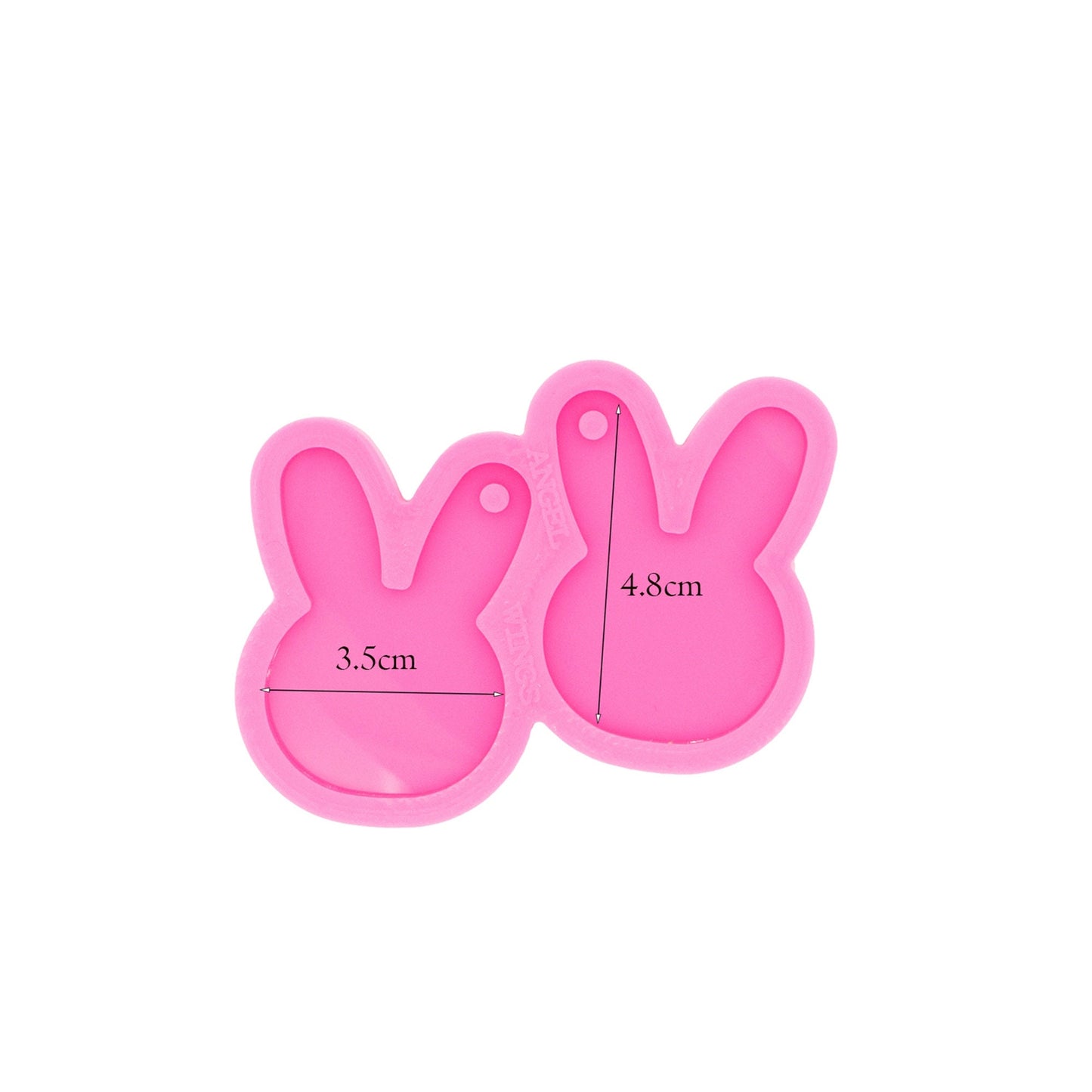 Bunny Earring Silicone Mold, Rabbit Epoxy Resin Pendant Mold, Animal Statement Earrings Mould, Craft Supplie Earring Mold, Resin Supplies