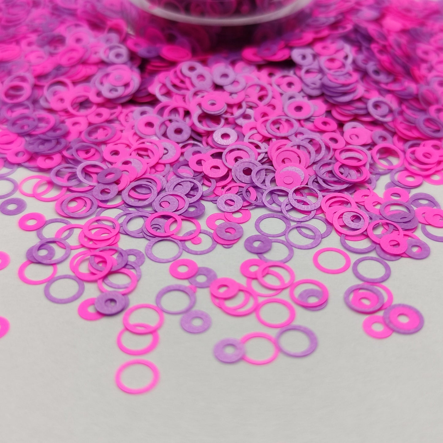 Fluorescent Colourful Circles Glitter, Circle Neon Nail Art Glitter, Fluorescence Nail Glitter, Resin Supplies, Neon Rainbow Glitter