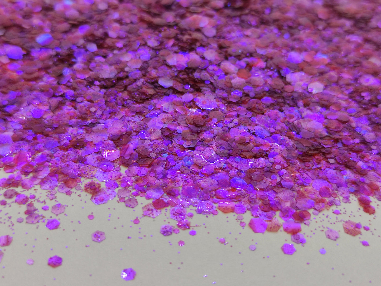 Purple Translucent Glitter Mix, Iridescent Purple Neon Pink Glitter Mix, Resin Supplies, Nail Art Glitter, Craft Supplies, Slime Supplies