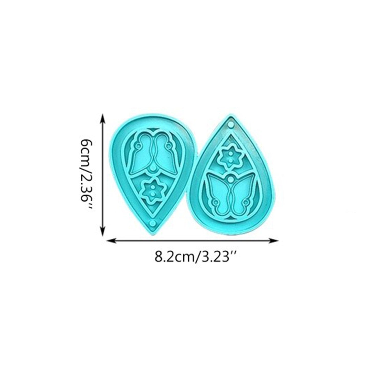 Butterfly Earrings Silicone Mould, Butterfly Drop Epoxy Resin Pendant Mold, Nature Jewellery mould, Bee Craft Supplies, Resin Supplies