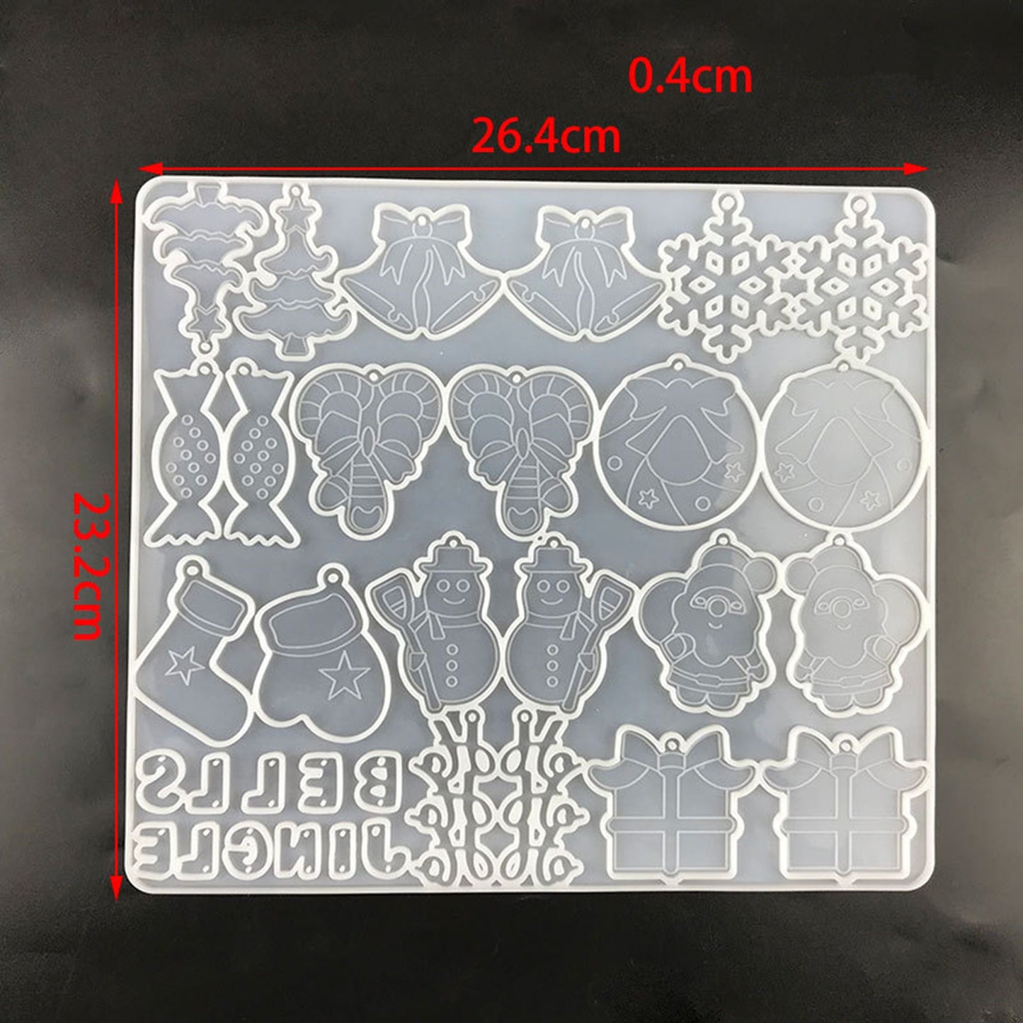 Christmas Pendant Silicone Mould, Christmas Tree Pendant Mold, Xmas Snowflake Ornament Jewellery Earring Mould, X-mas Epoxy Resin Mold