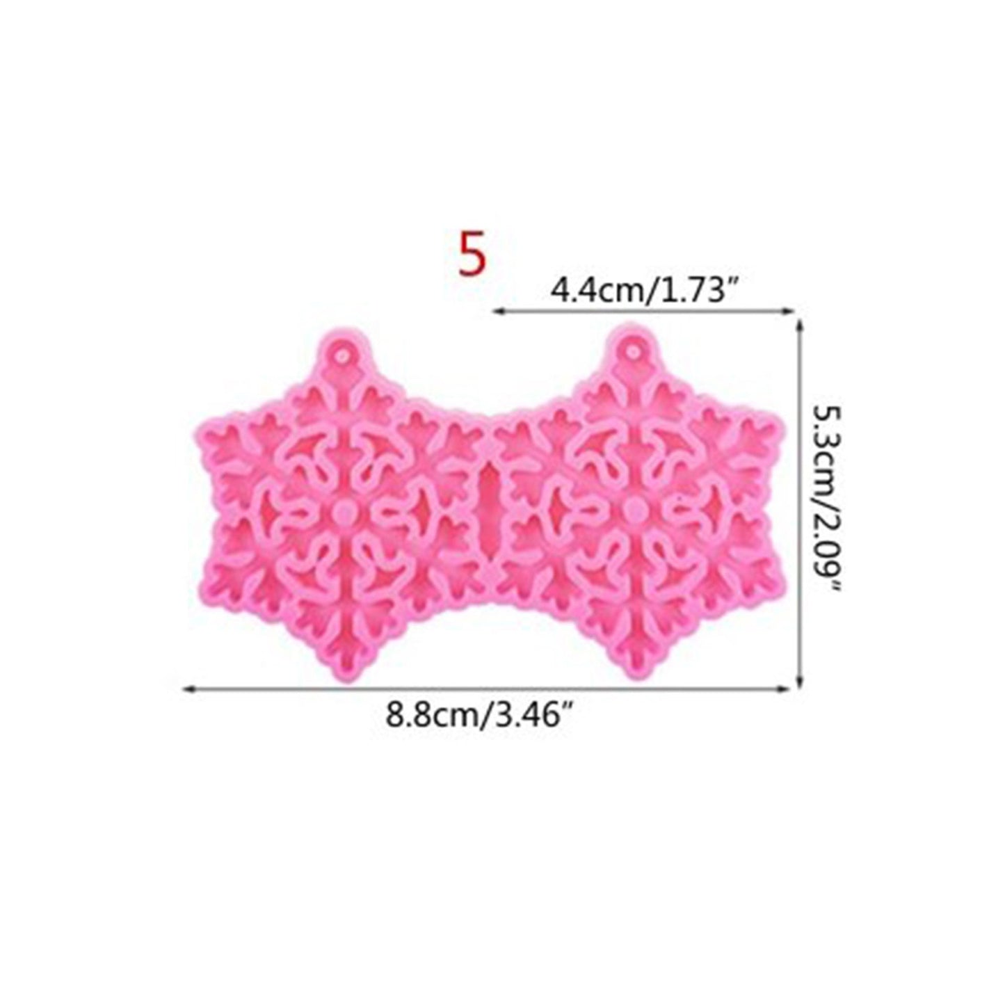 Snowflake Earring Silicone Mold, Snowflake Epoxy Resin Earring Mold, Christmas Jewellery Mould, Snowflake Winter Mold, Resin Supplies