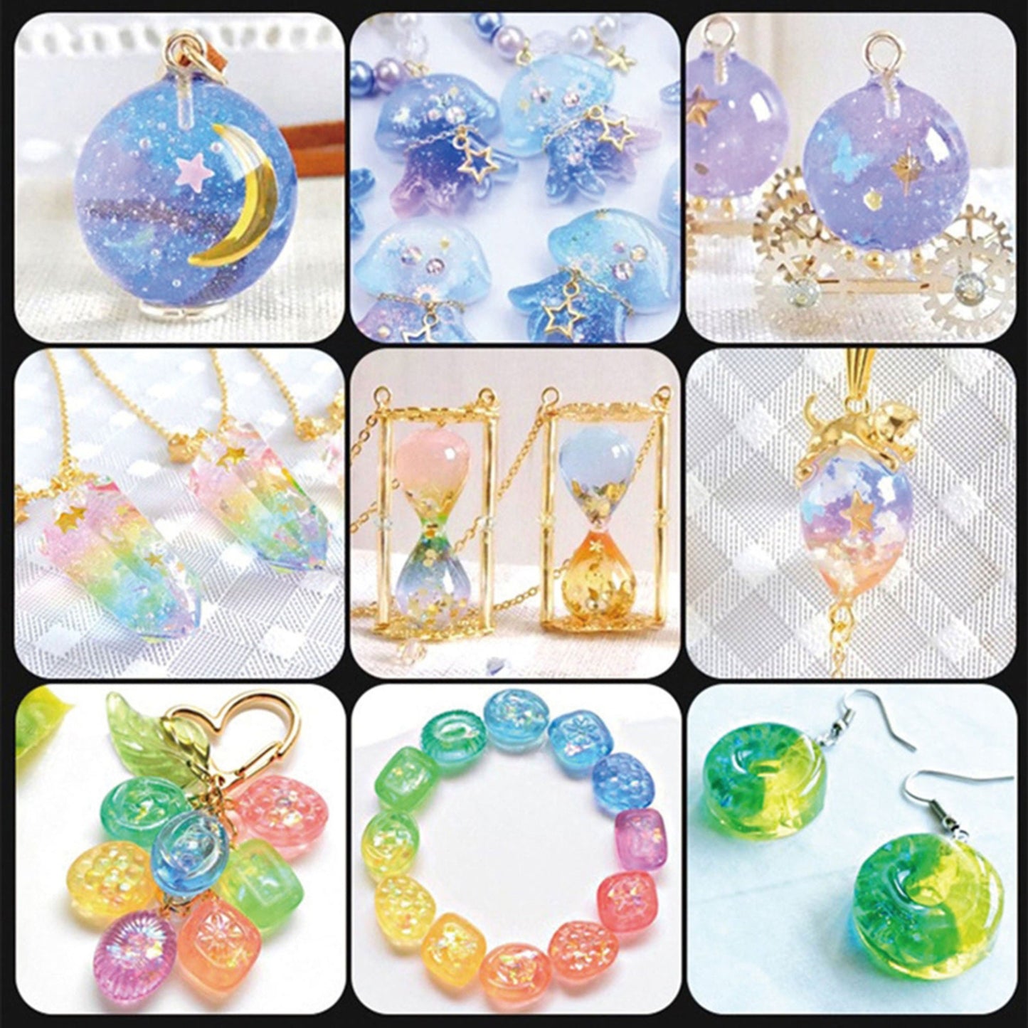 Starry Sky Resin Pigment, 10ml Sparkly Interference Resin Color, Highly Concentrated Colourant, Epoxy UV Resin Dye, Arts & Crafts Colors