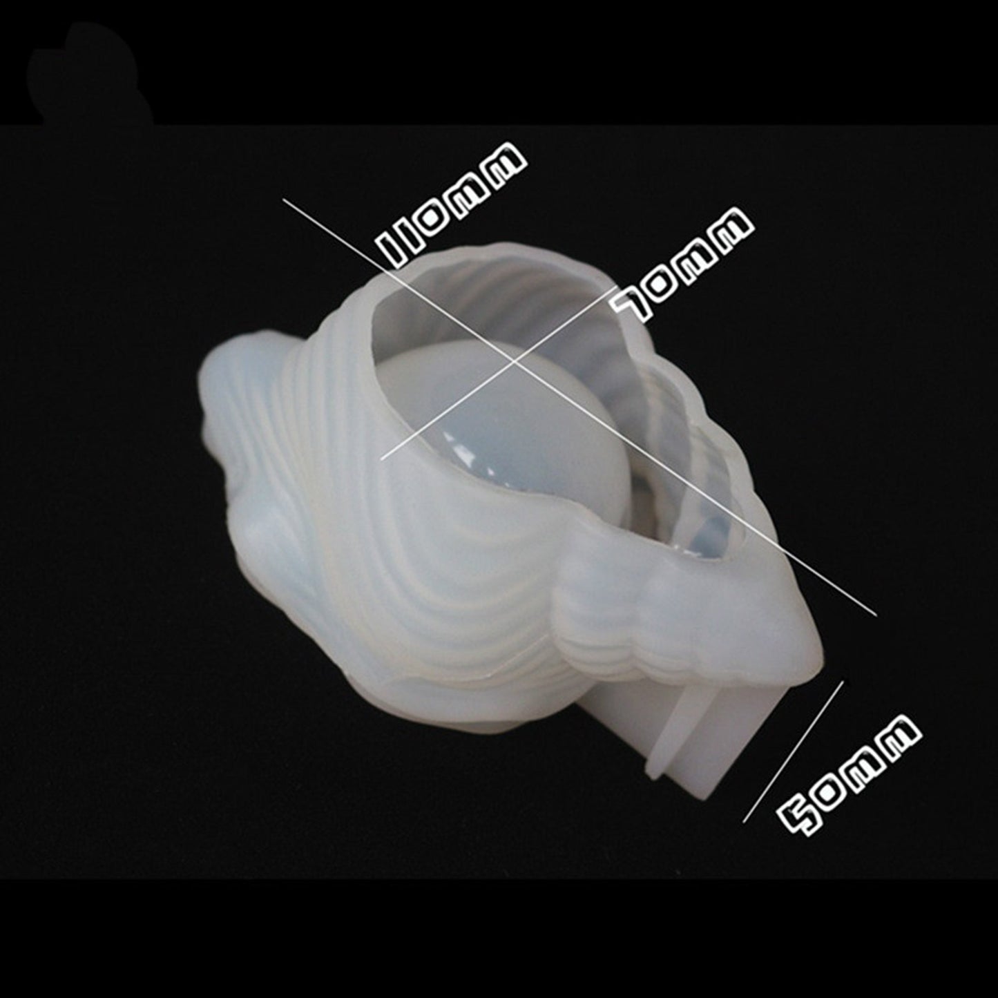 Small Conch Silicone Mould, Conch Tray Silicone Mold, Conch Shell Coaster Resin Mold, Epoxy Resin Mold, Seashell Resin Craft Tray Mould