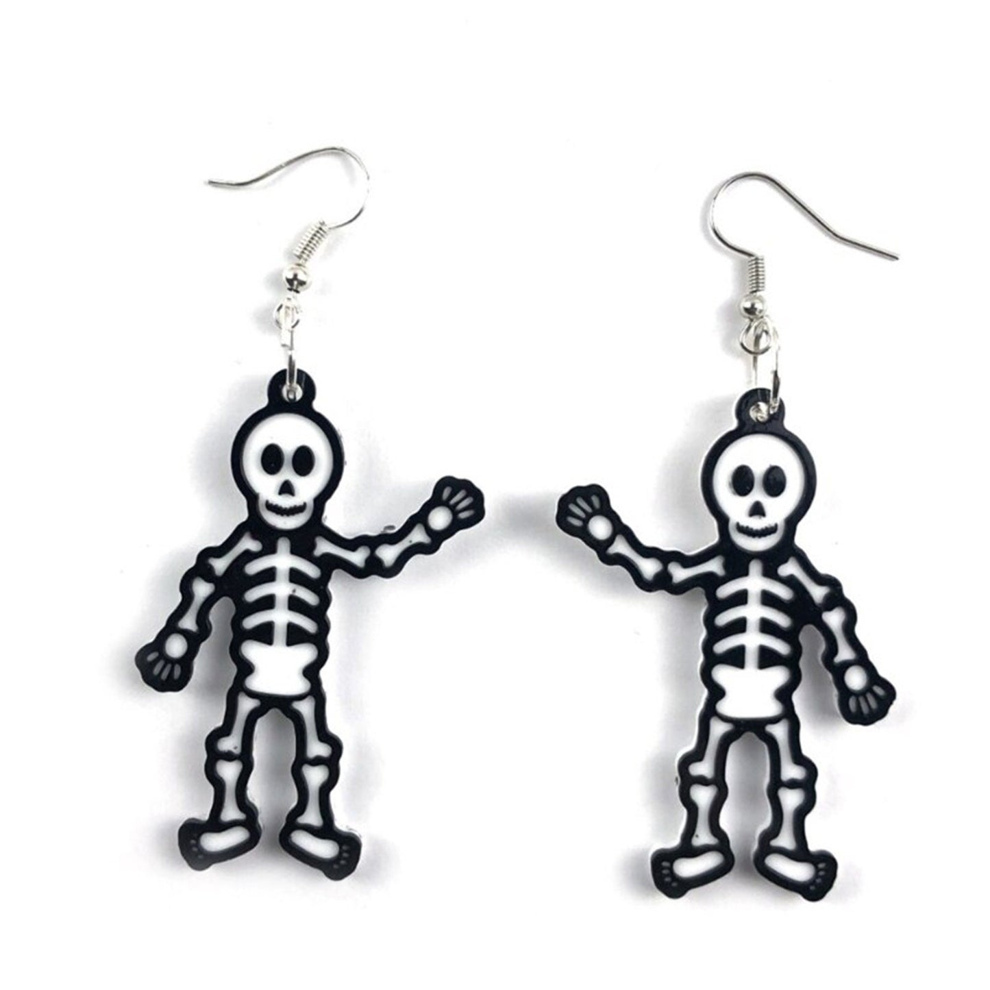 Small Skeleton Earrings Jewellery Silicone Mould, Epoxy Resin Pendant Moulds, Spooky Earring Mould, Skeleton Jewelry Mold, Halloween Mold