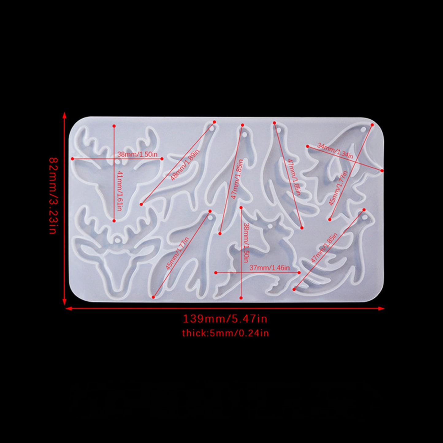 Christmas Reindeer Pendant Silicone Mould, Christmas Earrings Mold, Christmas Earring Mold, Snowman Jewellery Polymer Clay Tool, DIY Molds