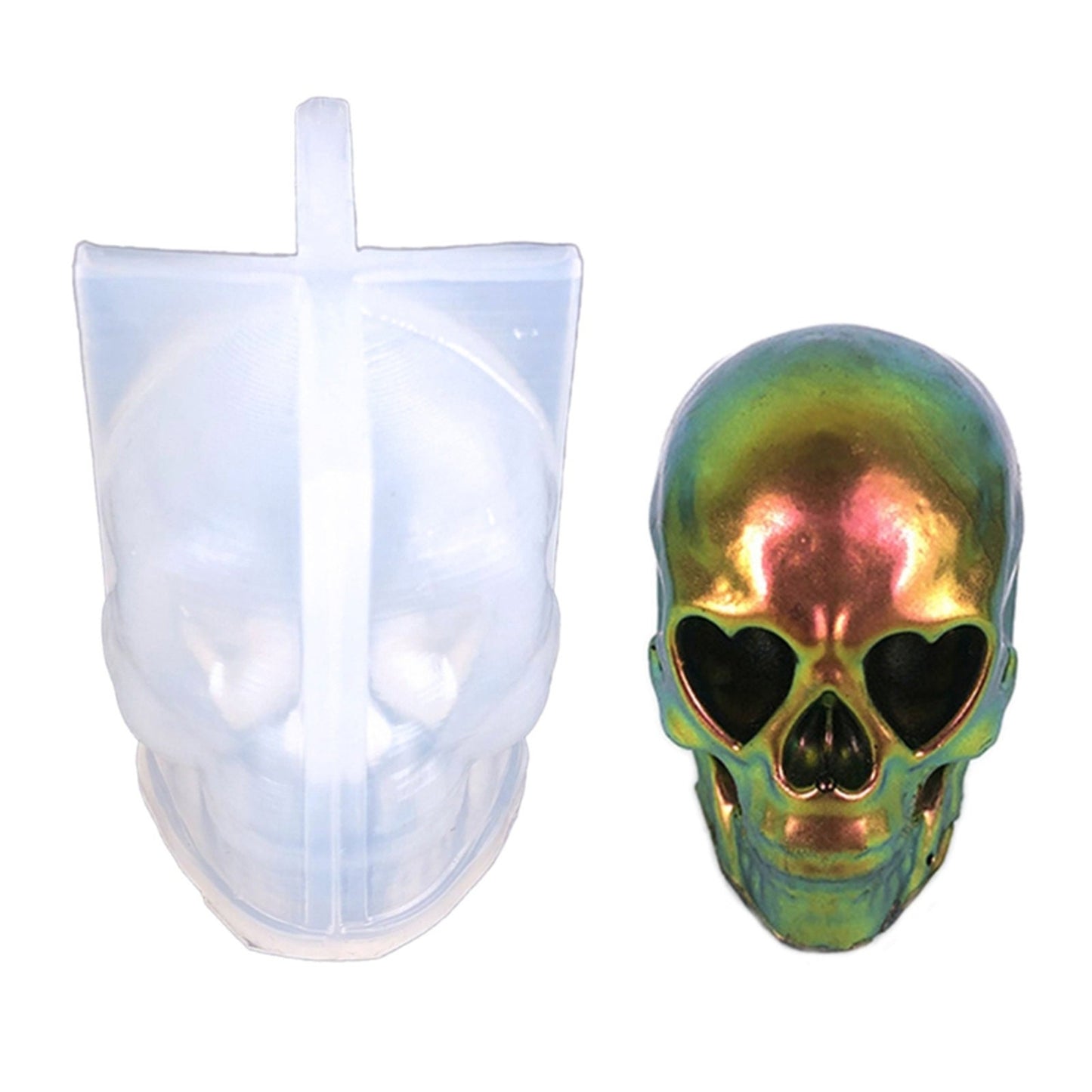 Skull Silicone Mould, Small Skull Epoxy Resin Mold, 3D Skull Pendant Mould, DIY Resin Art, Skeleton Mold, Halloween Mould, Resin Supplies