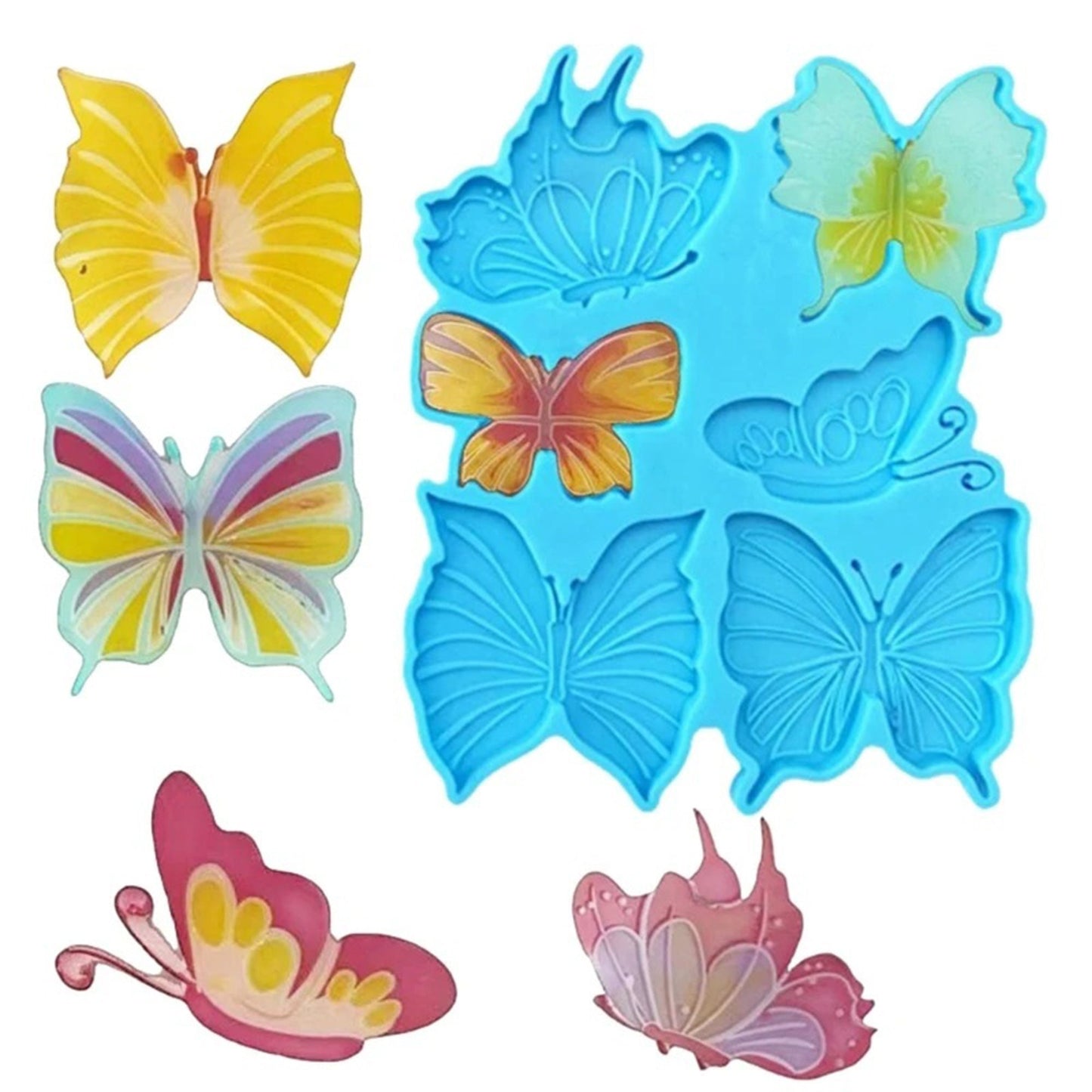 Butterfly Wings Earring Silicone Mould, Butterfly Epoxy Resin Pendant Mold, Wings Jewellery Mould, Butterflies Earring Mold, UV Resin Mold