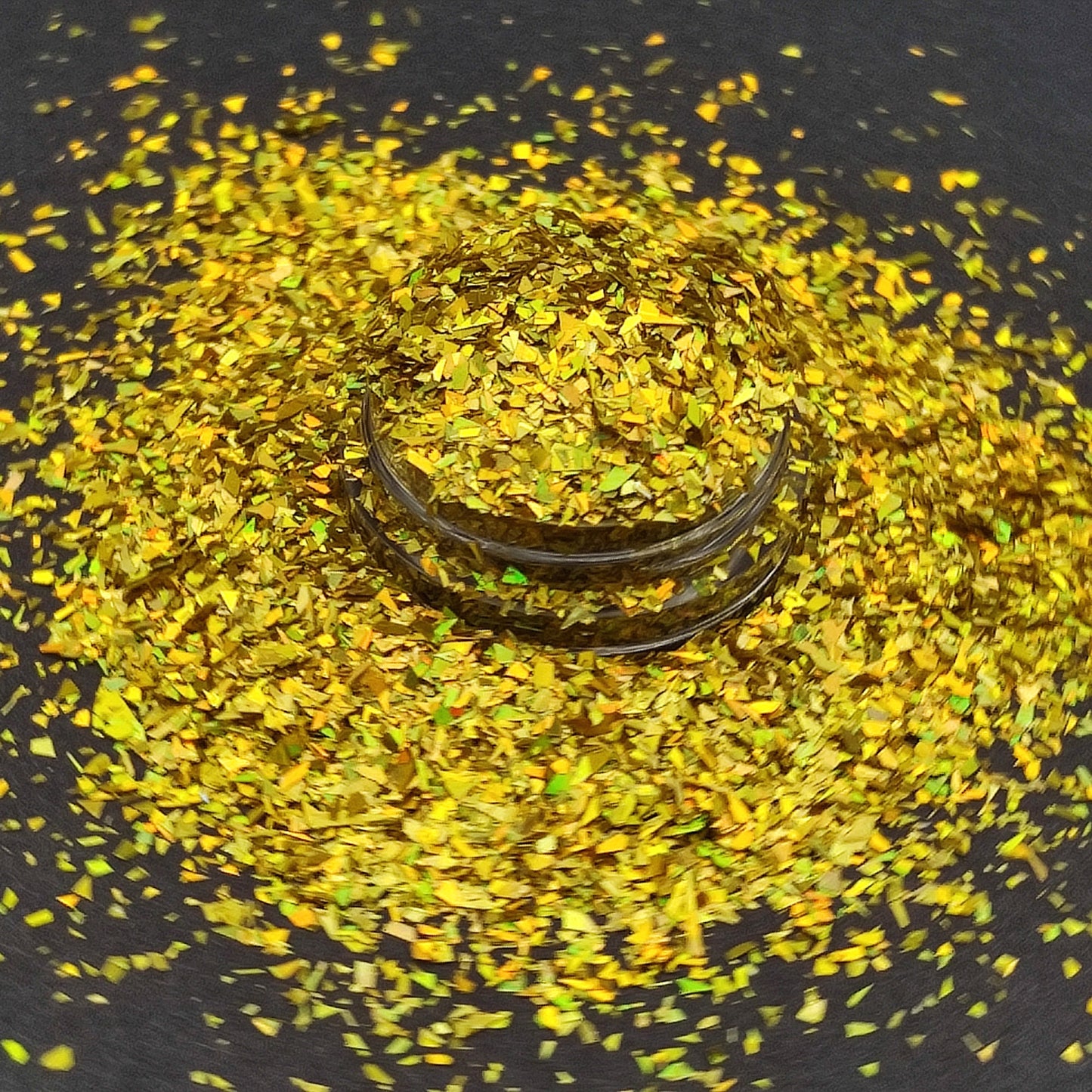 Holographic Gold Glitter Flakes, Holographic Cellophane Glitter Flakes, Glitter Shards, Resin Supplies, Craft Supplies, Nail Art Glitter