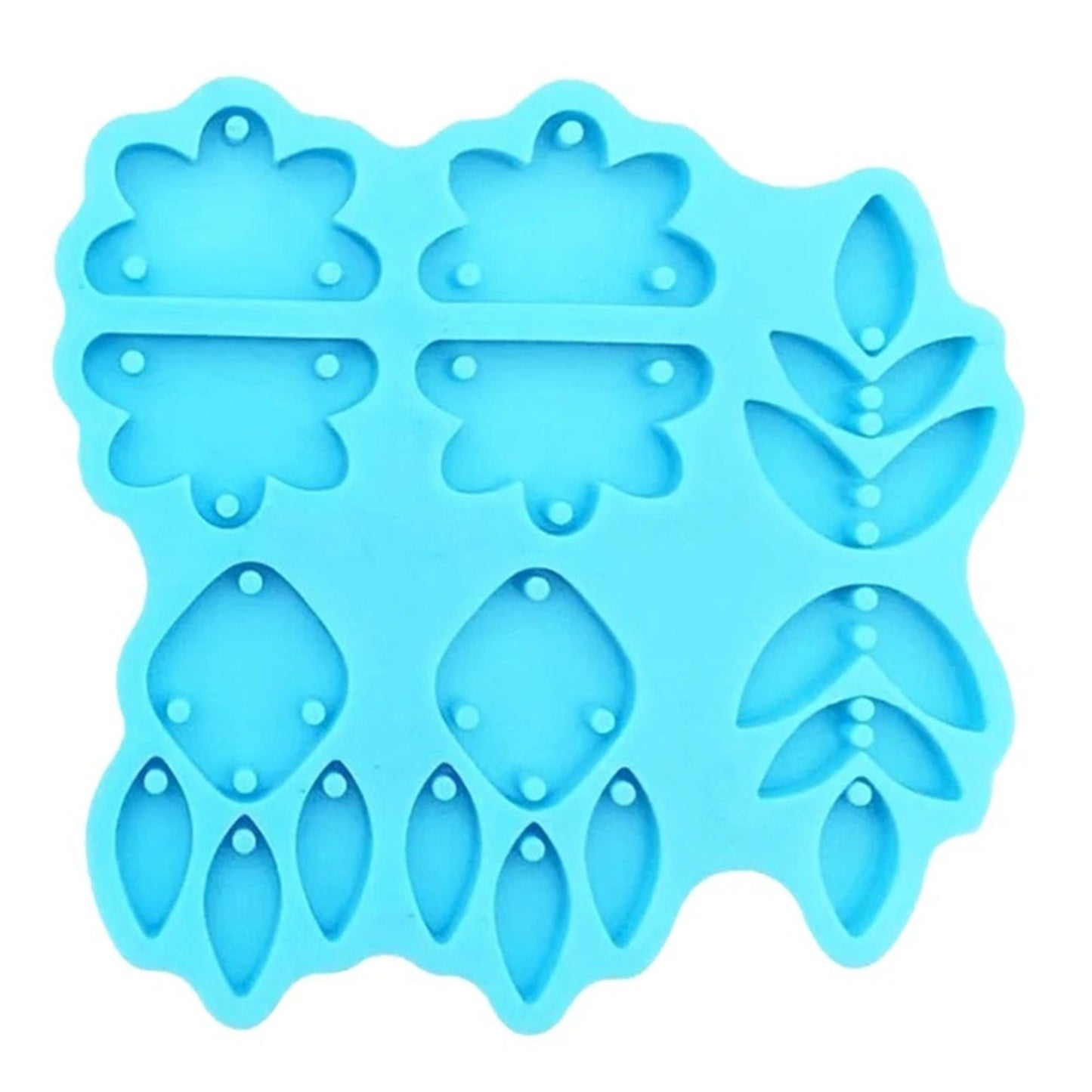 Statement Earrings Silicone Mould, Leaf Earring Silicone Mold, Epoxy Resin Mold, Raindrop Earring Silicone Mould, DIY Jewellery Making Mold
