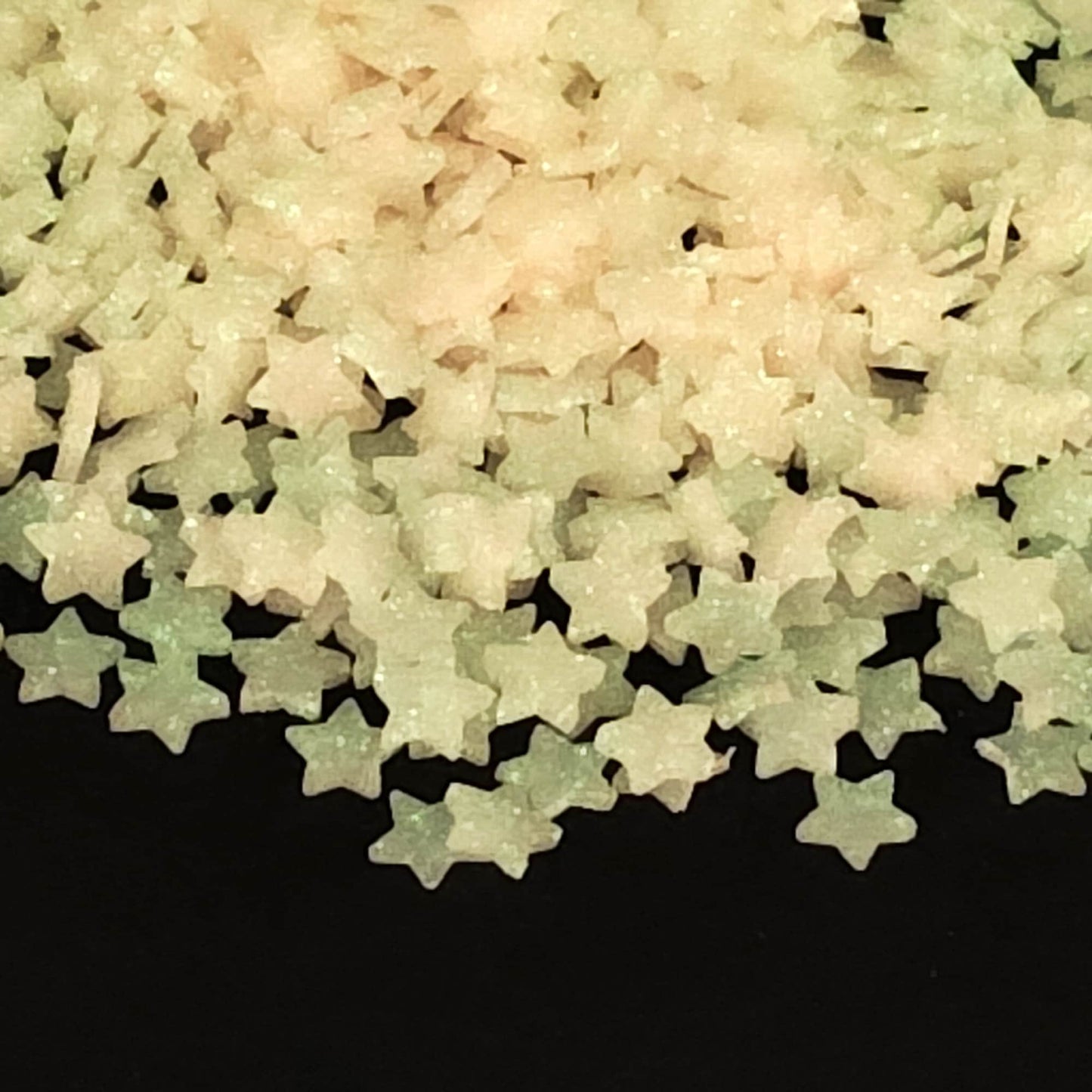 Glow In The Dark Star Polymer Clay Slices 5mm, Pink Stars Clay Fimo Slices, Glow-In-The-Dark, Nail Art, Polymer Clay Slices, Slime Supplies