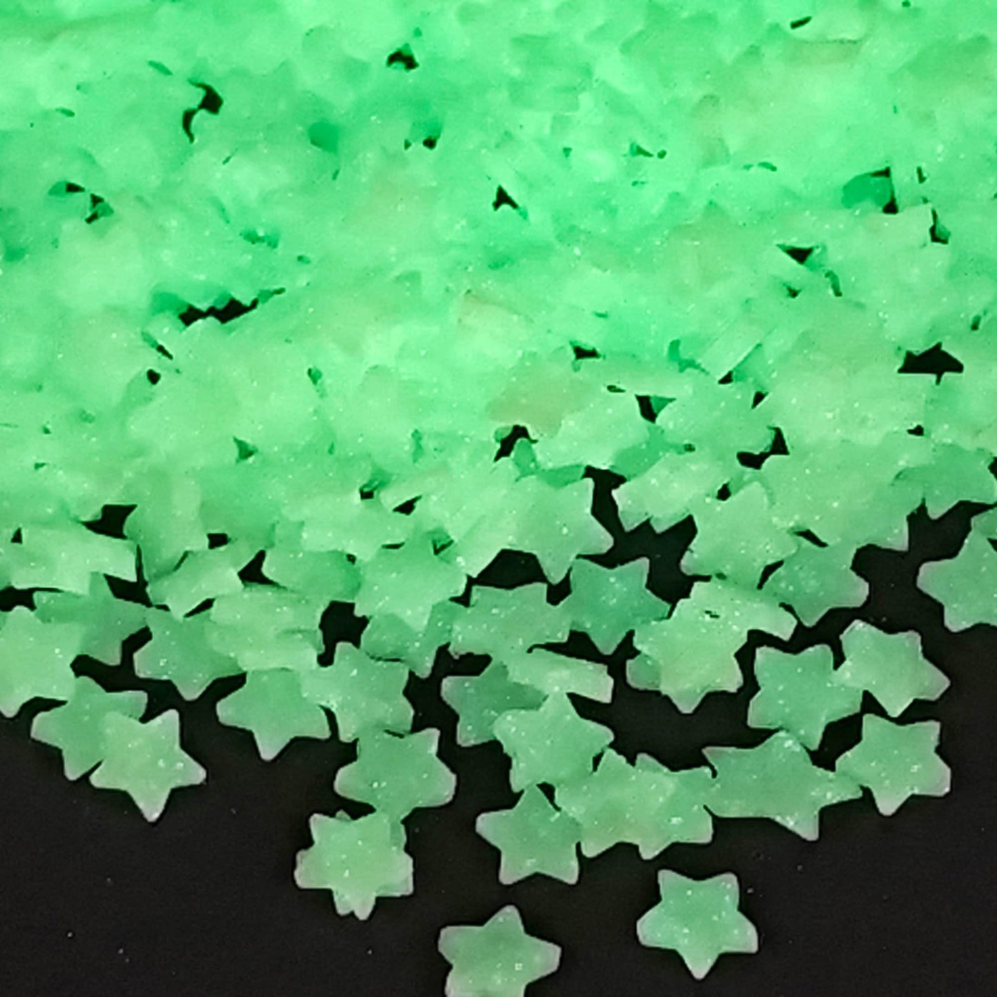 Glow In The Dark Star Polymer Clay Slices 5mm, Yellow Stars Clay Slices, Glow-In-The-Dark, Nail Art, Polymer Clay Slices, Slime Supplies