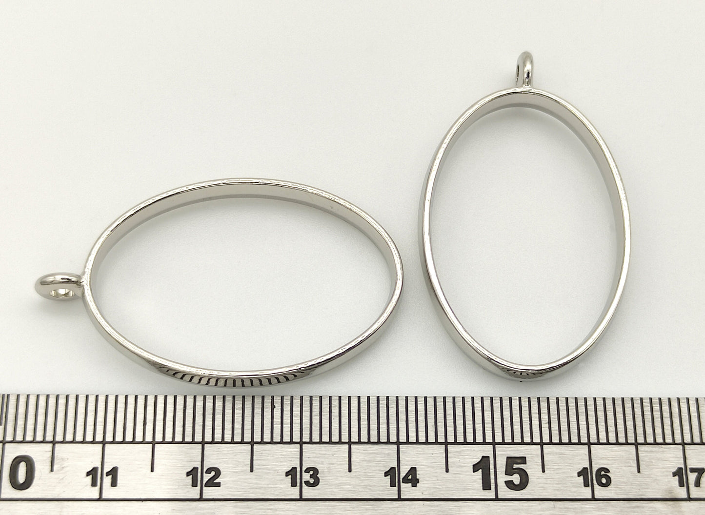 10 pcs Open Back Oval Resin Bezel Jewellery pendant