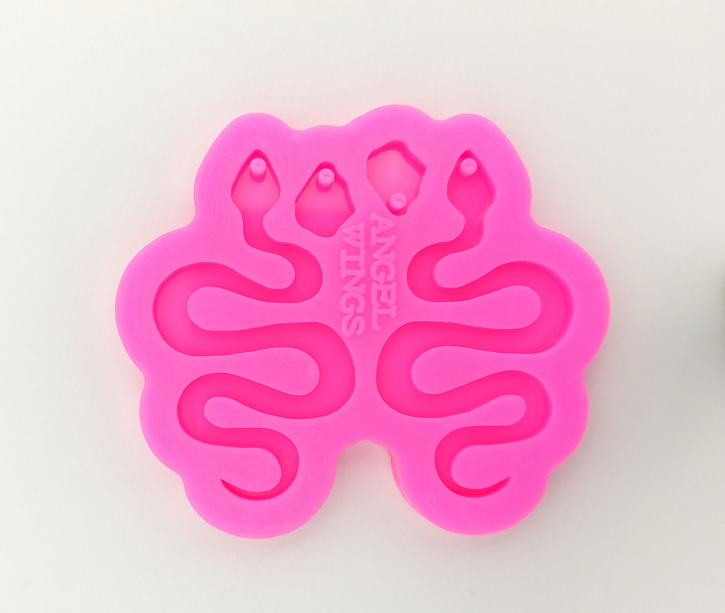 Snake Shape Earring Silicone Mold, Epoxy Resin Pendant Mould, Snake Earrring Mold