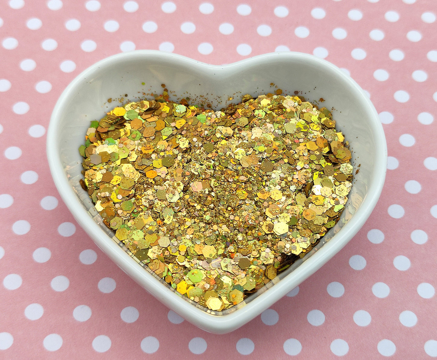 Holographic Gold Chunky Glitter Mix, Resin Supplies, Nail Art Glitter, Craft Supplies