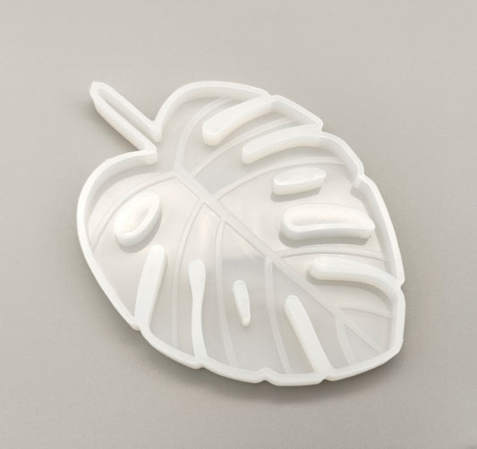 Small Monstera Leaf Coaster Mould, Palm Leaf Coaster Silicone Mold, Monstera Leaf Tray Resin Mold, Leaf Dish Mold, Monstera Leaf Plate Mould
