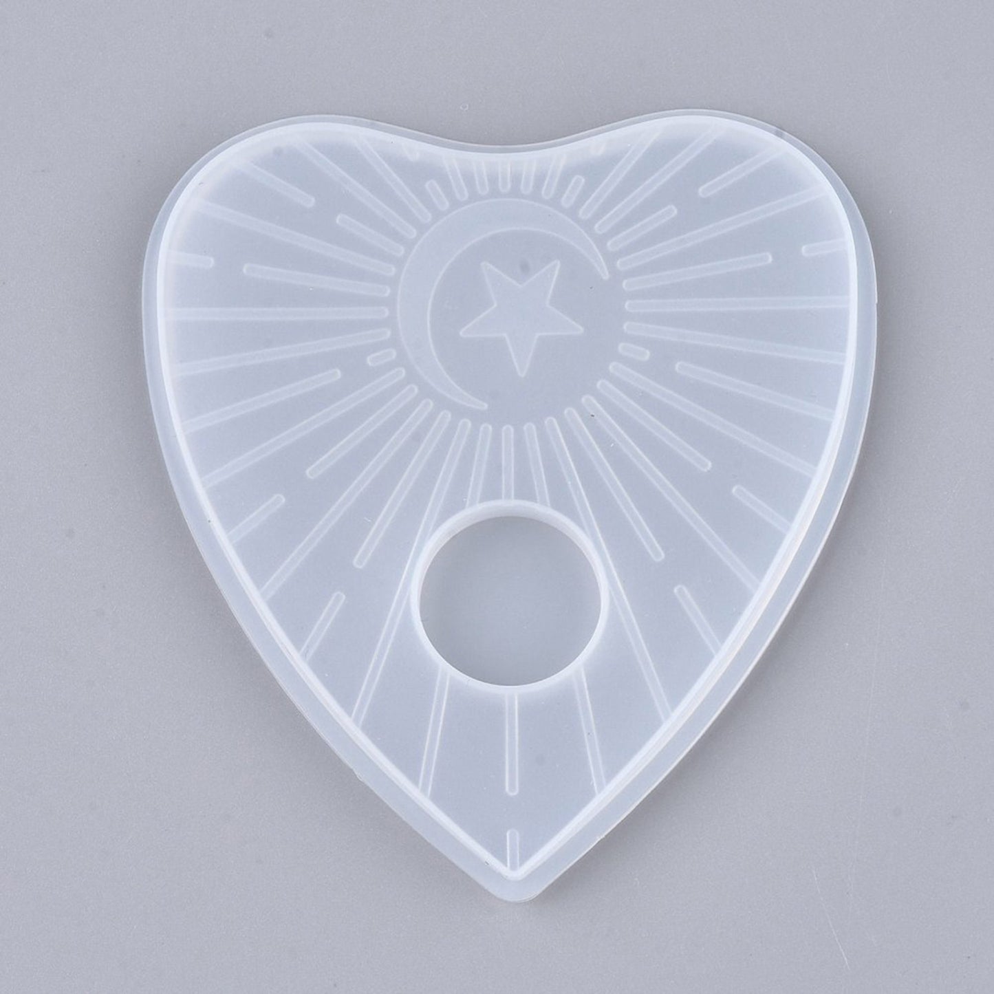 Ouija Planchette Mold, Planchette Silicone Mould, Resin Supplies, Creepy Craft, Ouija Board Mold, Moon and Star Plancette Mold