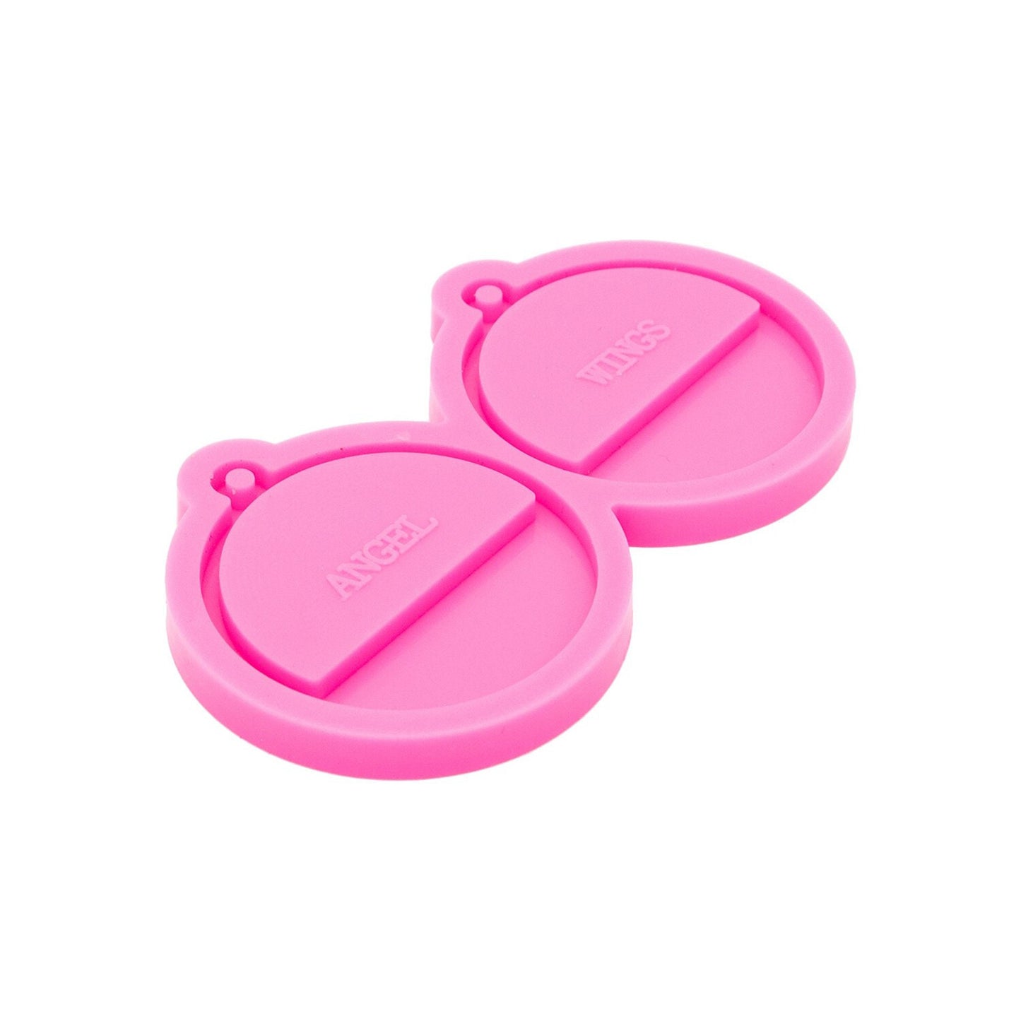 Semicircle Earring Silicone Mold, Epoxy Resin Pendant Mould,  Circle Earring Mould, Pink Earring Mould, Round Jewellery Mold, DIY Epoxy Mold