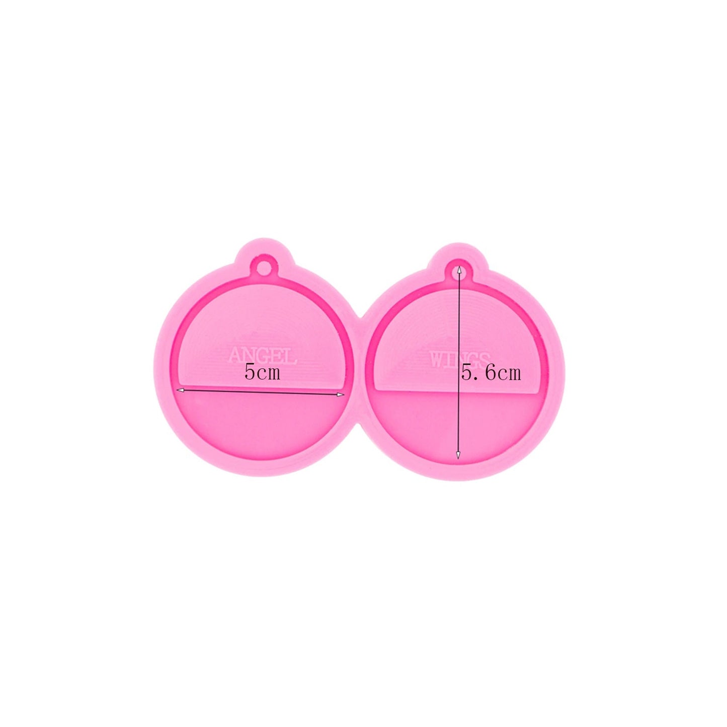 Semicircle Earring Silicone Mold, Epoxy Resin Pendant Mould,  Circle Earring Mould, Pink Earring Mould, Round Jewellery Mold, DIY Epoxy Mold