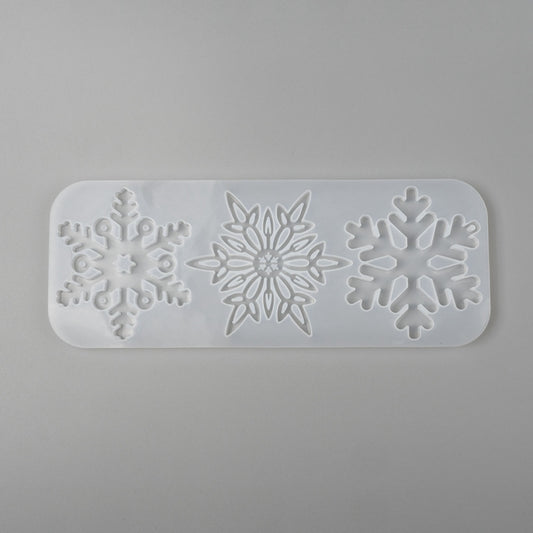 Snowflake Christmas Tree Decoration Silicone Mould Set, Christmas Epoxy Resin Mold, Silicone Resin Mould, Resin Supplies