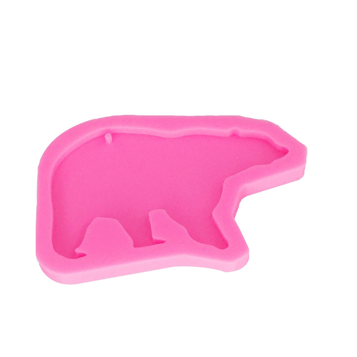 Polar Bear Keychain Silicone Mould, Epoxy Resin Pendant Mold, Polar Bear Mold, Animal Craft Mold, Polymer Clay Mold, Shiny Keychain Mold