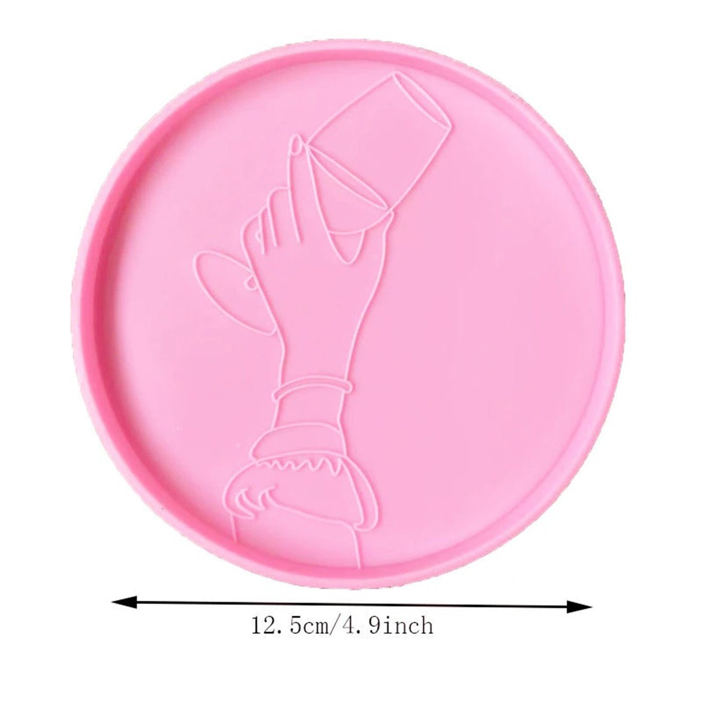 Wine Glass Coaster Silicone Mould, Cheers Epoxy Resin Coaster Mold, Friendship Cheers Coaster Silicone Resin Mould, Resin Supplies
