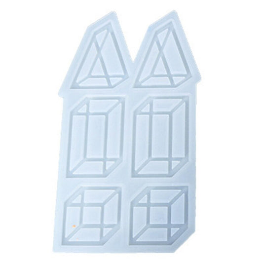 Triangle and Rectangle Geometric Statement Earring Silicone Mould, Retro Earring Epoxy Resin Pendant Mold, UV Resin Mold. Resin Supplies