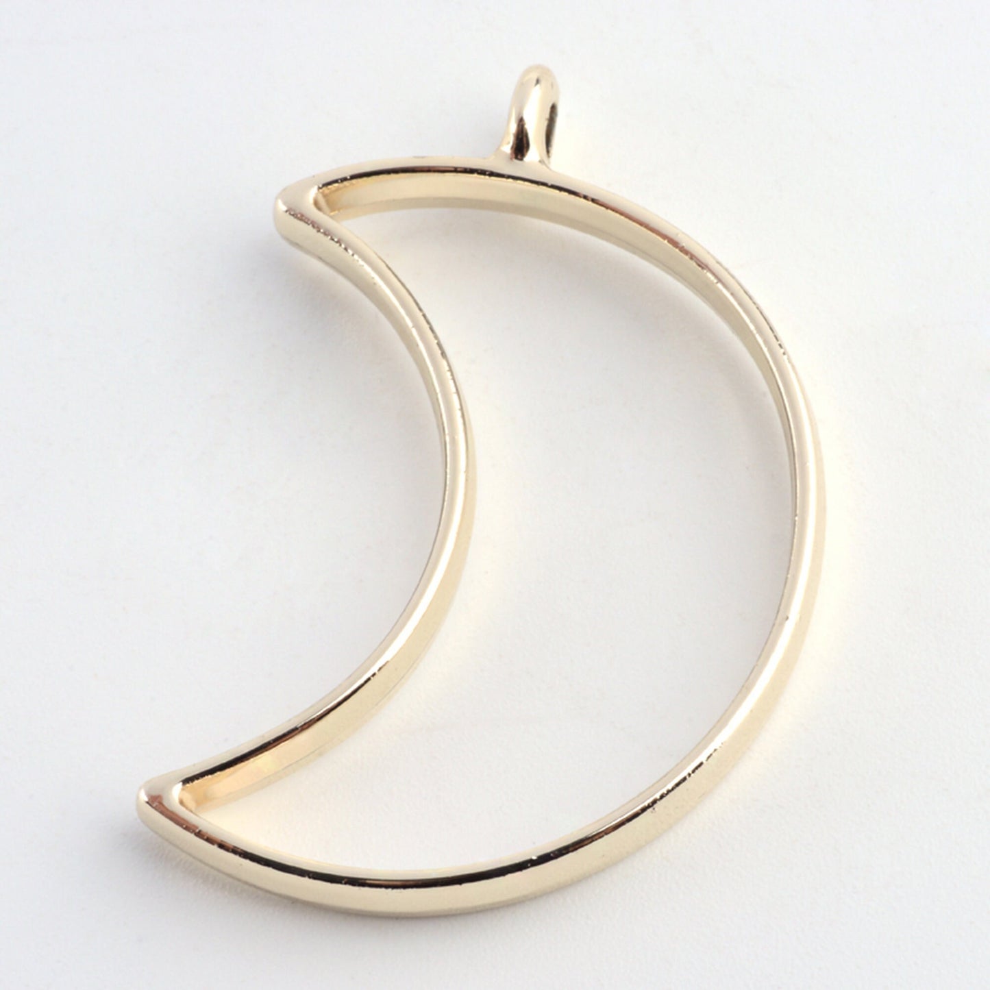 10 pcs Open Back Moon Resin Bezel Jewellery pendant, UV resin pendant bezel